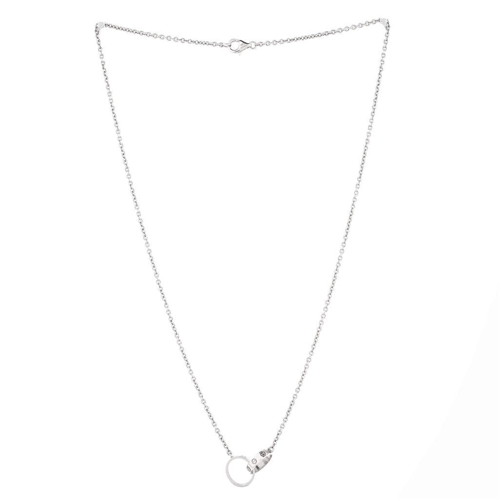 Love Interlocking Necklace 18K White Gold