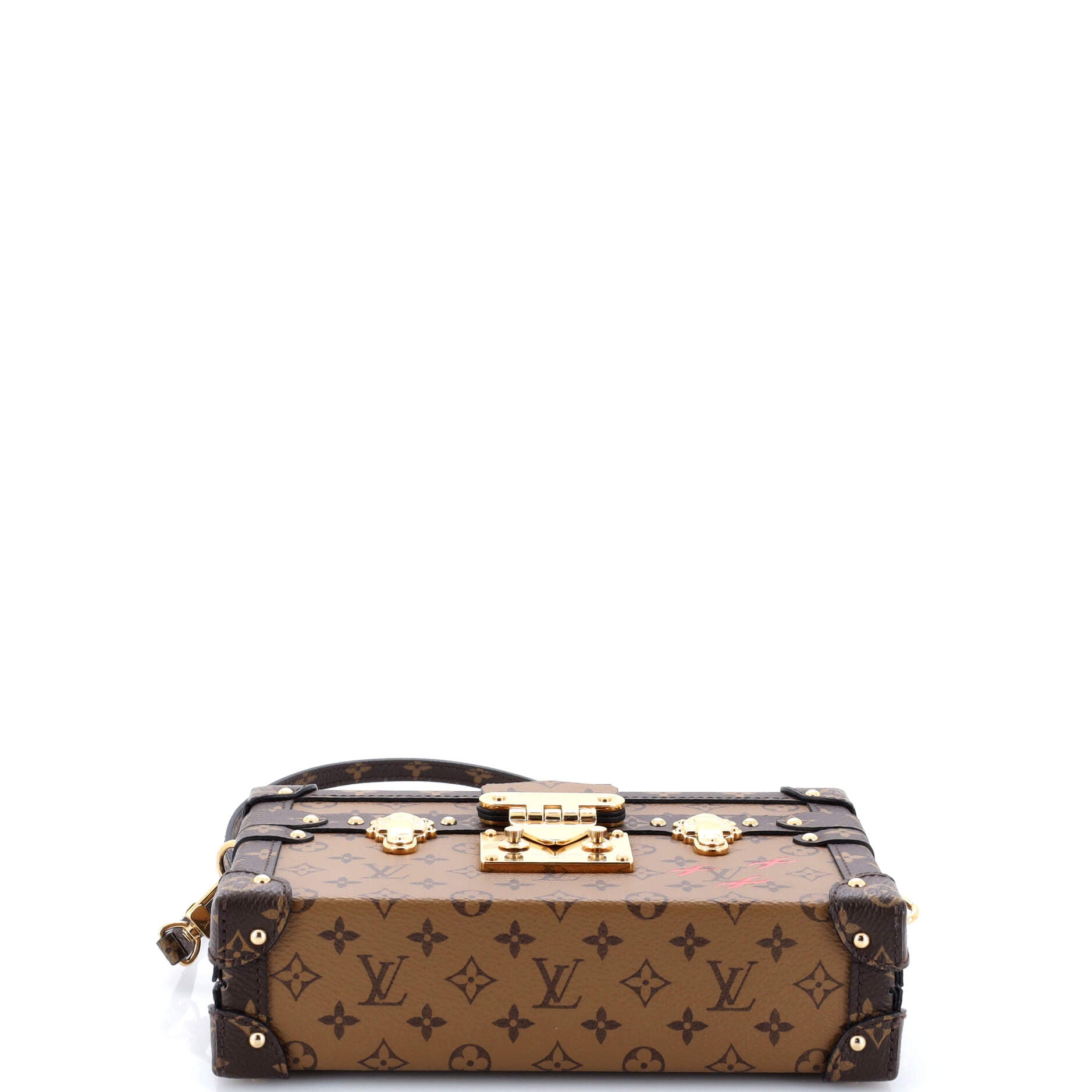 Petite Malle Handbag Reverse Monogram Canvas