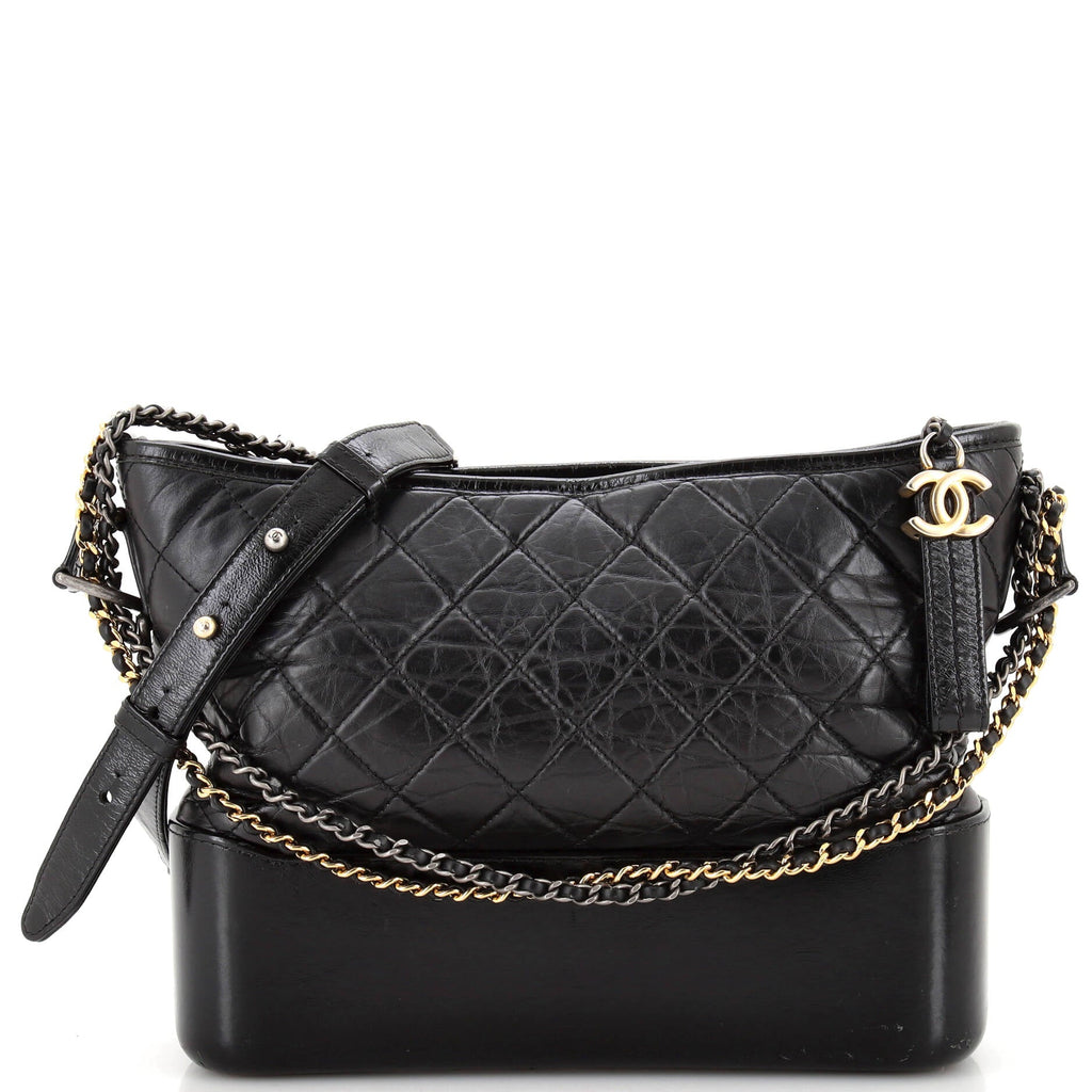 Gabrielle Hobo Quilted Aged Calfskin Medium