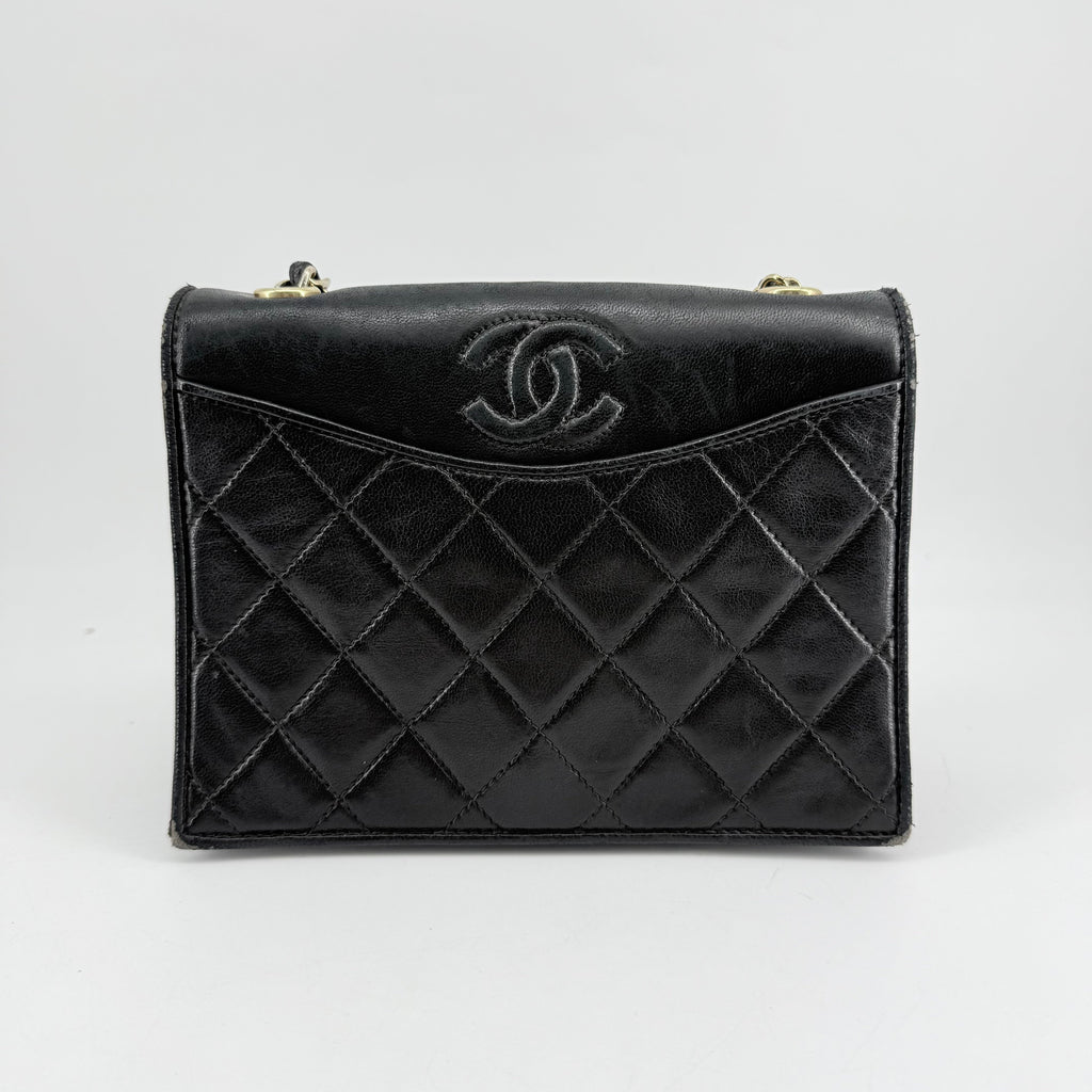 Chanel CC Vintage Quilted Flap Bag