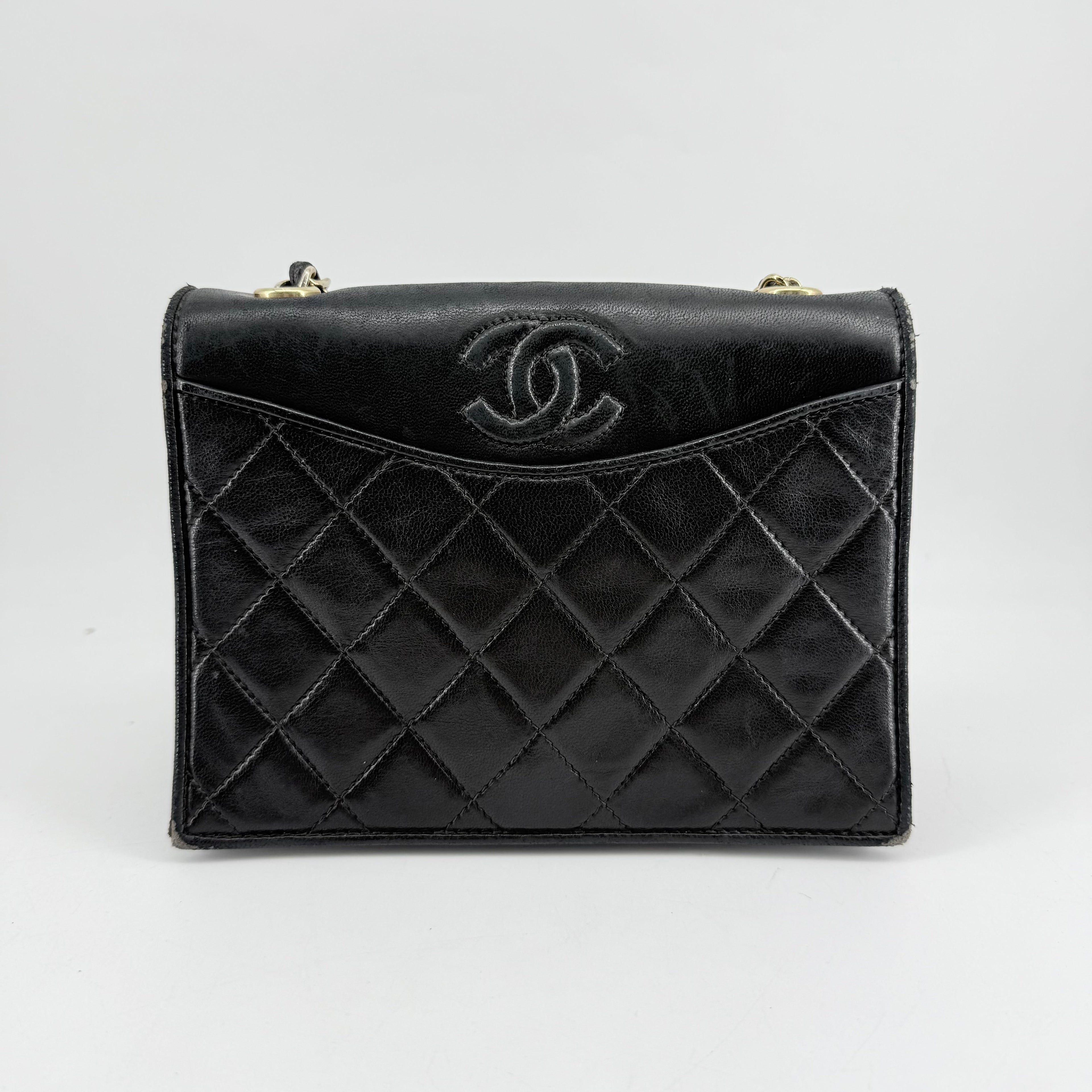Chanel CC Vintage Quilted Flap Bag