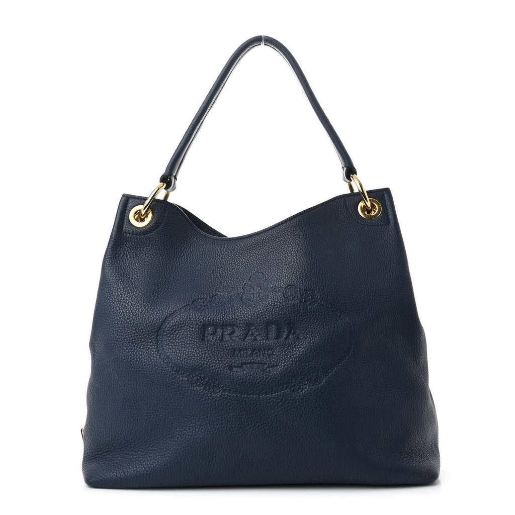 Vitello Phenix Embossed Logo Hobo Baltico