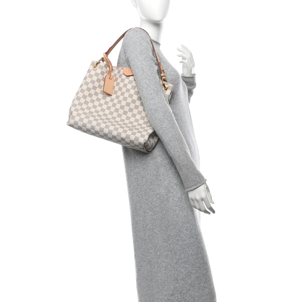 Damier Azur Graceful PM Rose Ballerine