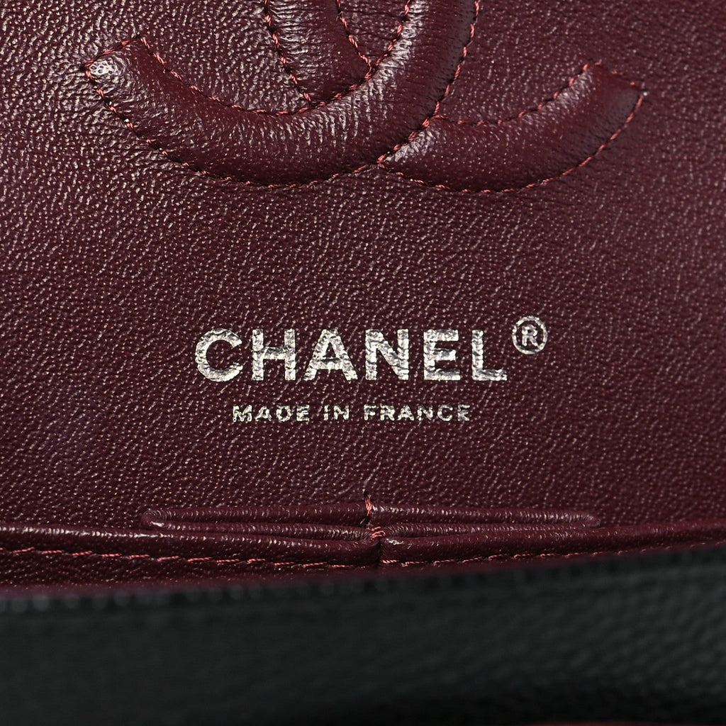 Caviar Quilted Small Double Flap Black