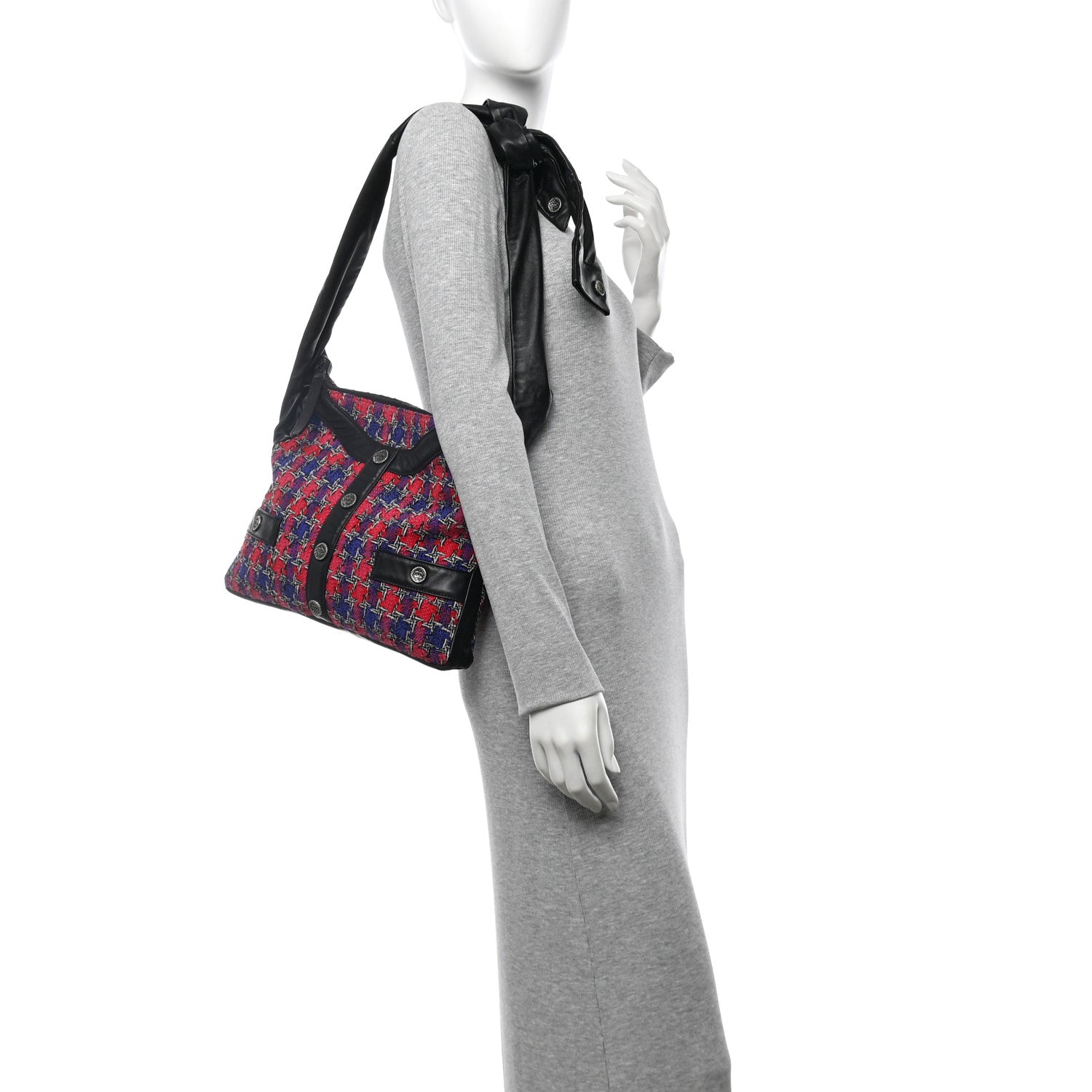 Lambskin Tweed Small Girl Bag Red Blue Black