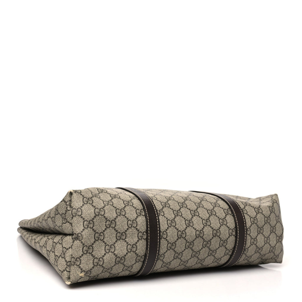 GG Plus Monogram Joy Vertical Tote Dark Brown