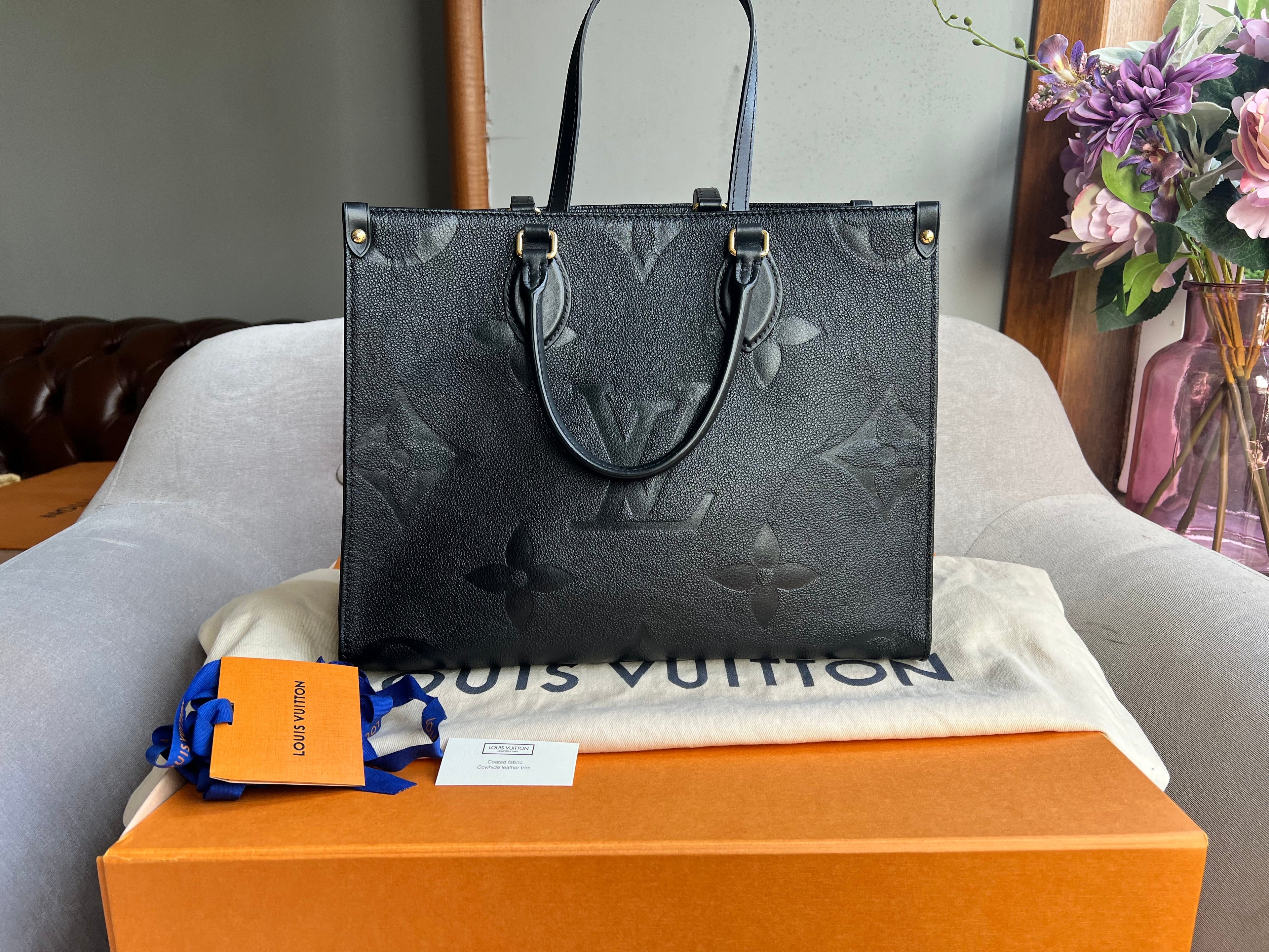 Louis Vuitton On the Go MM Black Empreinte