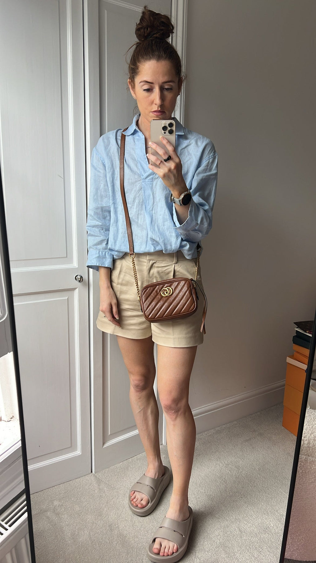Gucci GG Brown Marmont Mini Shoulder Bag (RRP £1,360)
