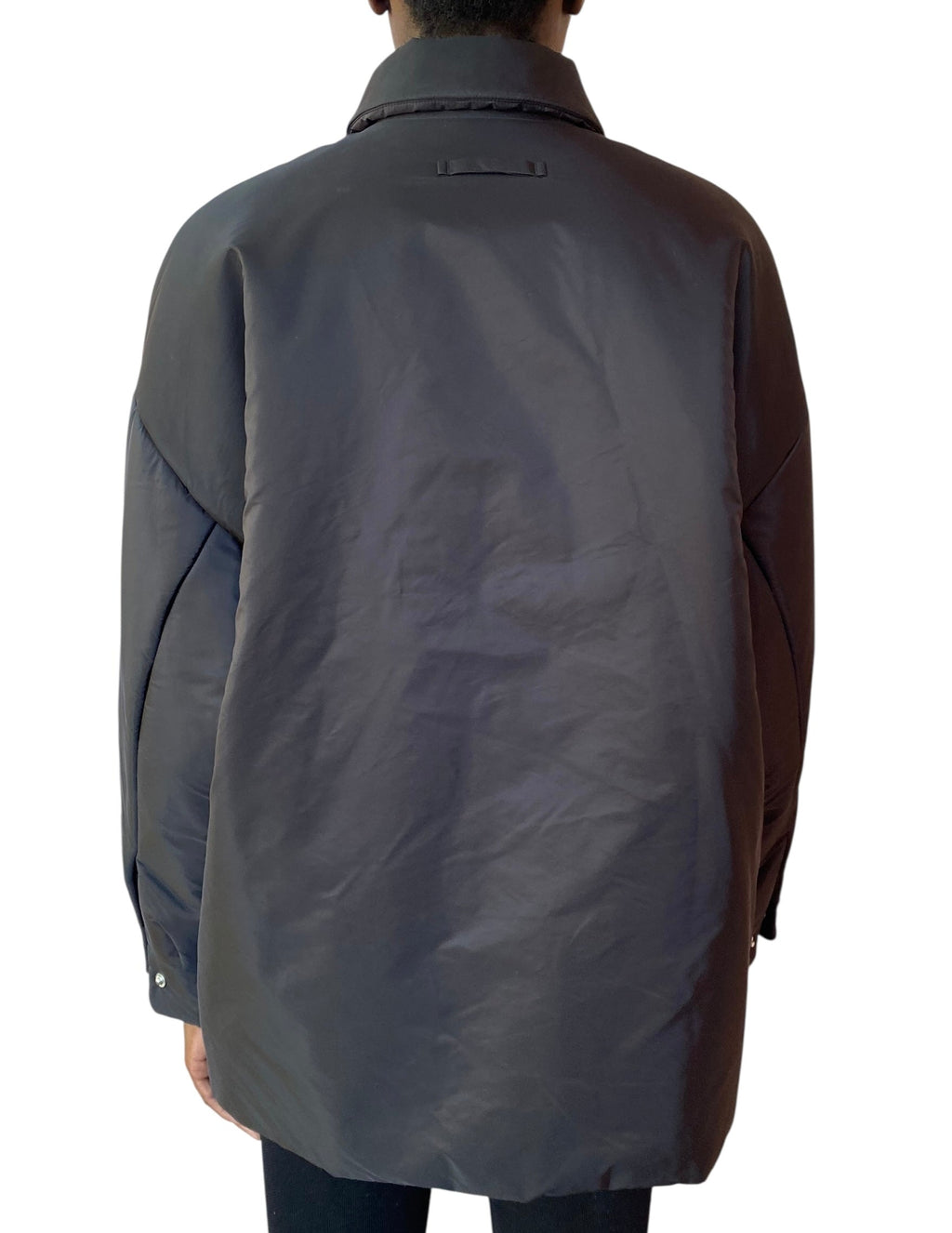 Prada Black Re-Nylon Blouson Padded Shacket - 36 / US 2