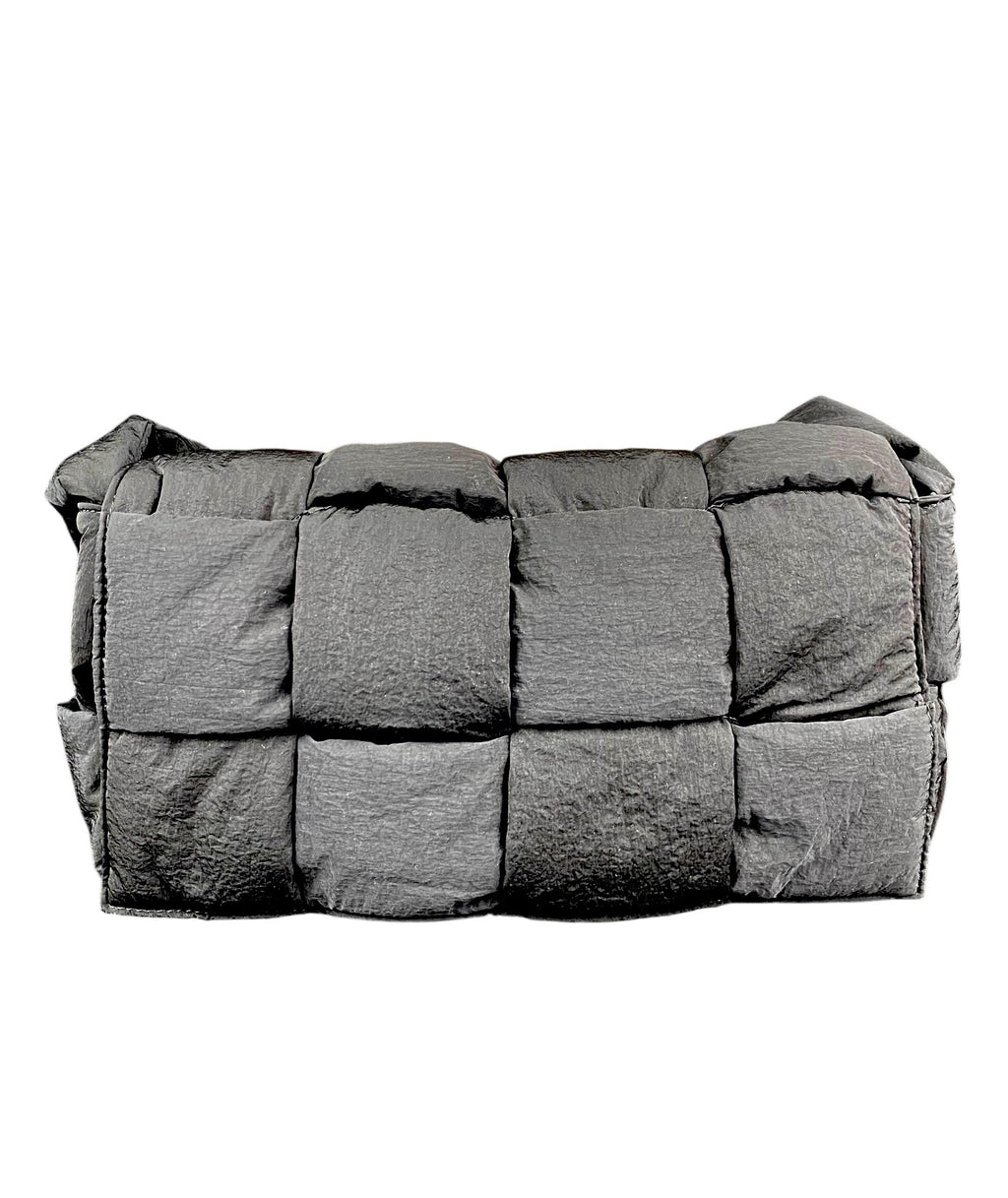 Bottega Veneta Black Padded Tech Cassette Crossbody Bag