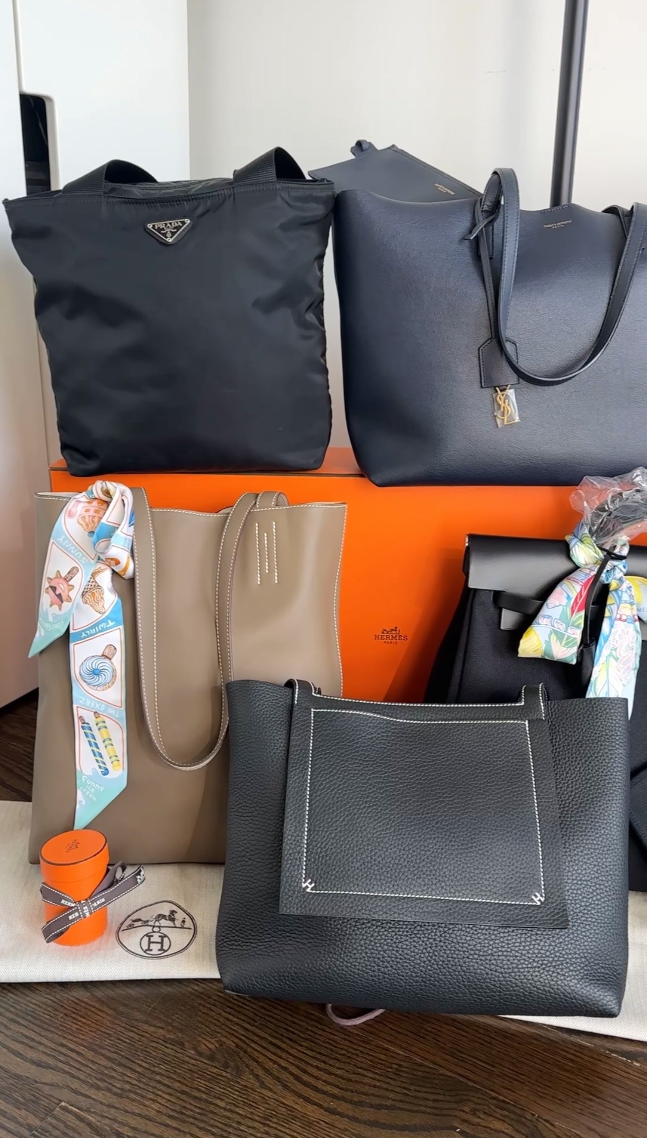 Prada Black Nylon Tessuto Vintage Small Tote Bag