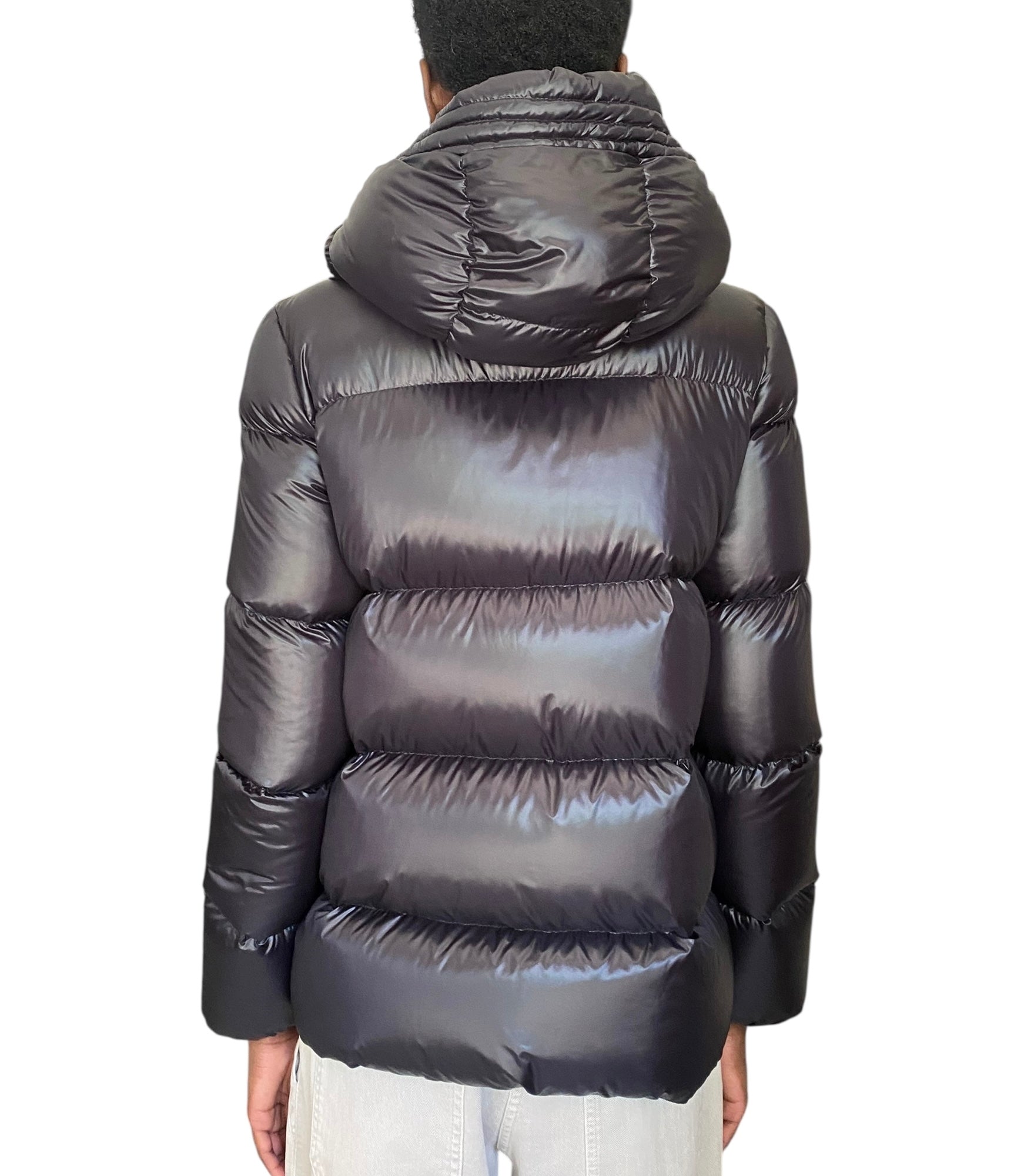 Moncler Black Seritte Short Down Parka - 1 / S