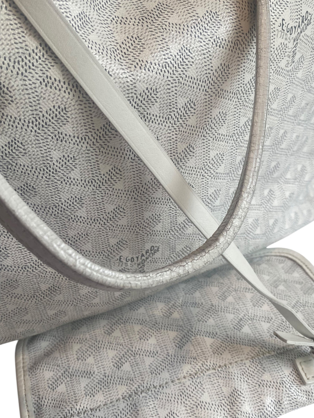 Goyard White PM St. Louis Tote