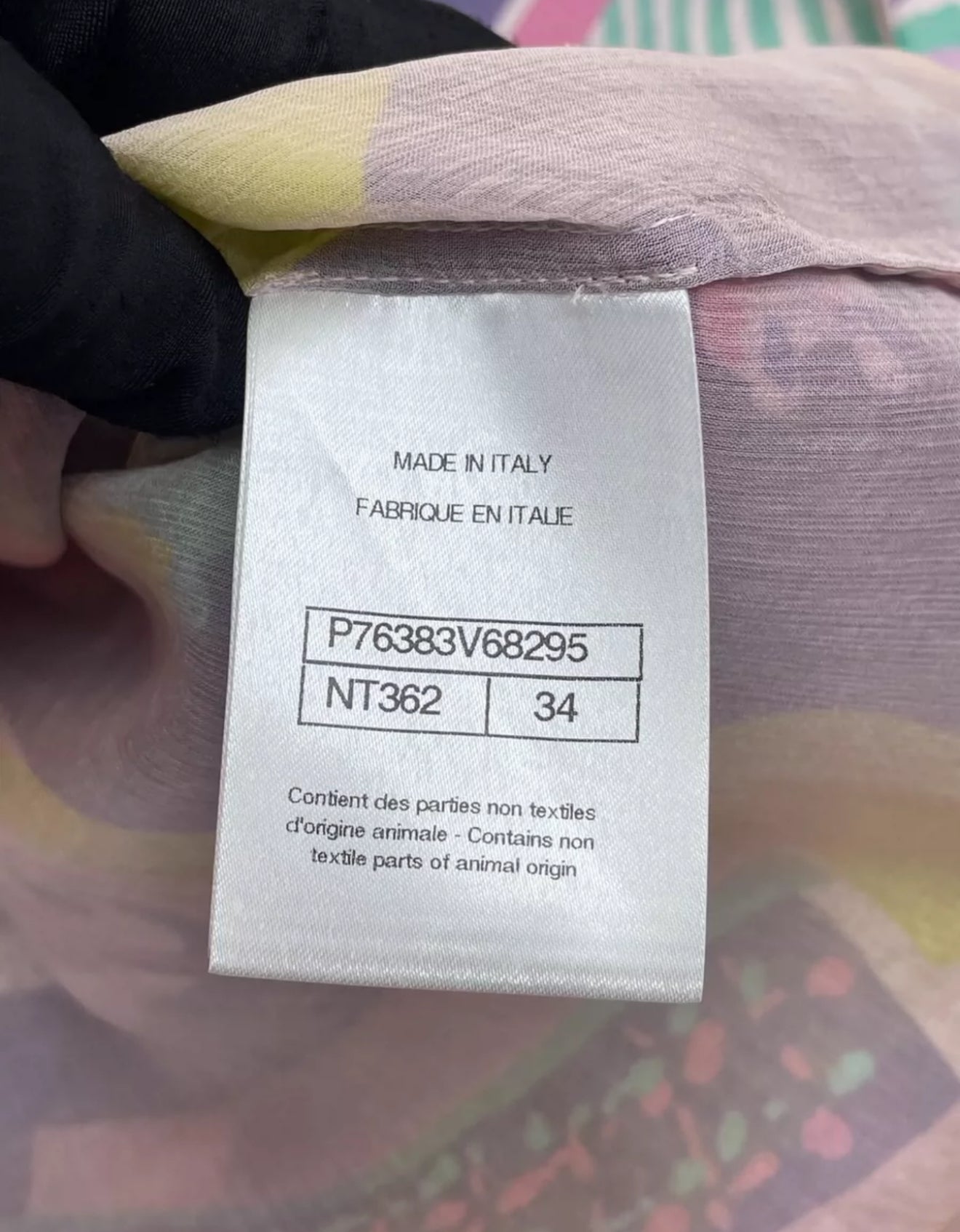 Chanel 24C Multicolor silk shirt