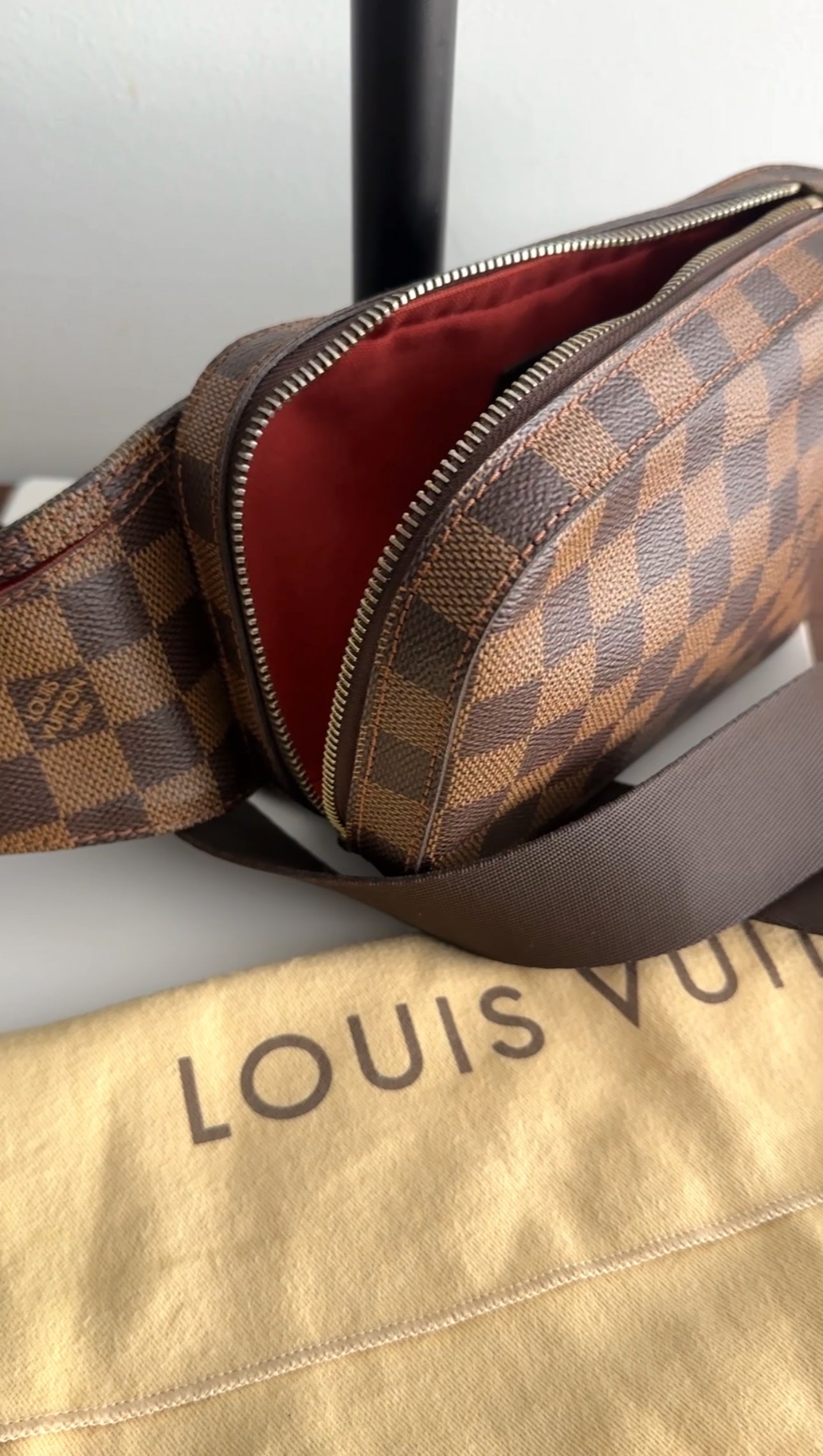Louis Vuitton Brown Damier Ebene Geronimos Body / Belt Bag