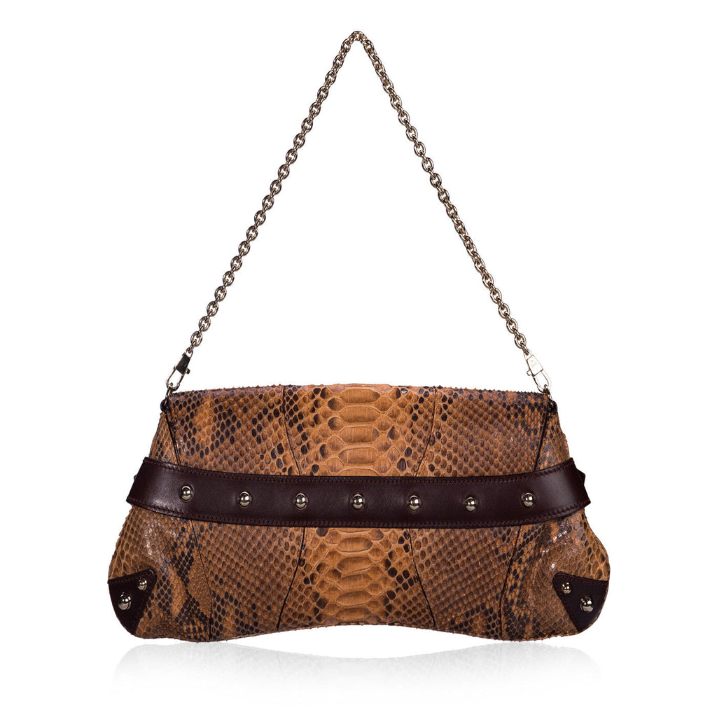 Gucci Python Bamboo Horsebit