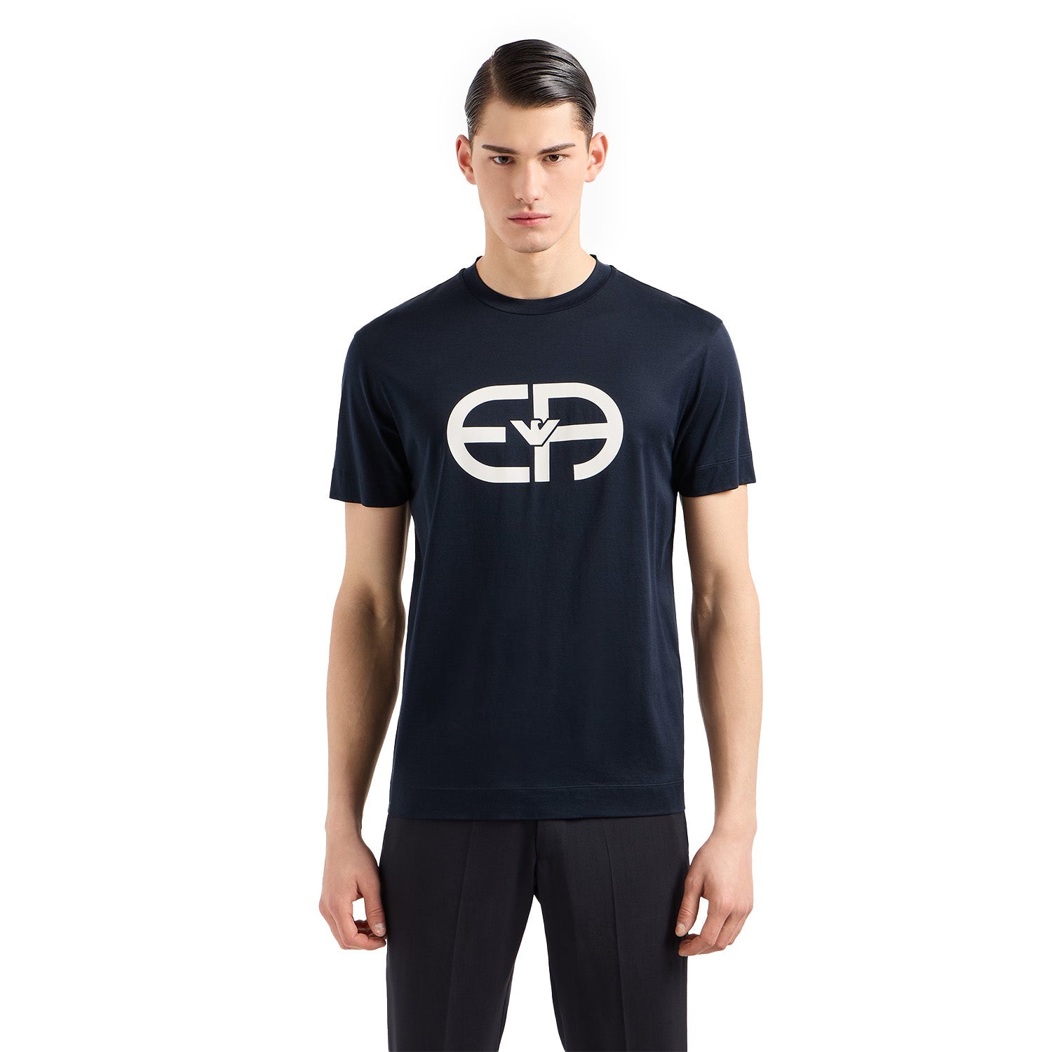 Jersey-Lyocell Blend T-Shirt With Asv Logo Embroidery