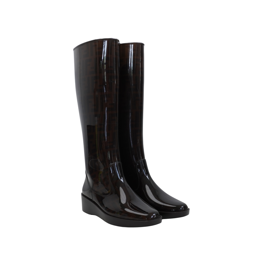 Fendi Zucca Rain Boots - Women's 36