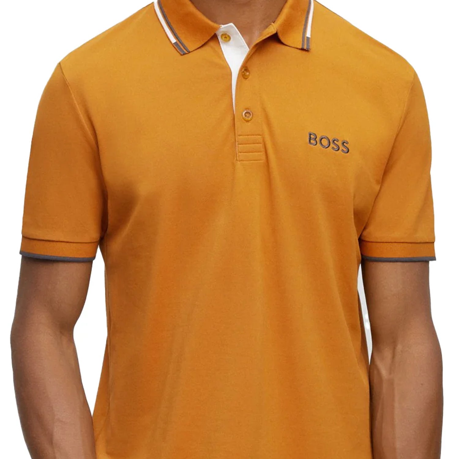 Cotton-Blend Polo Shirt With Contrast Logos