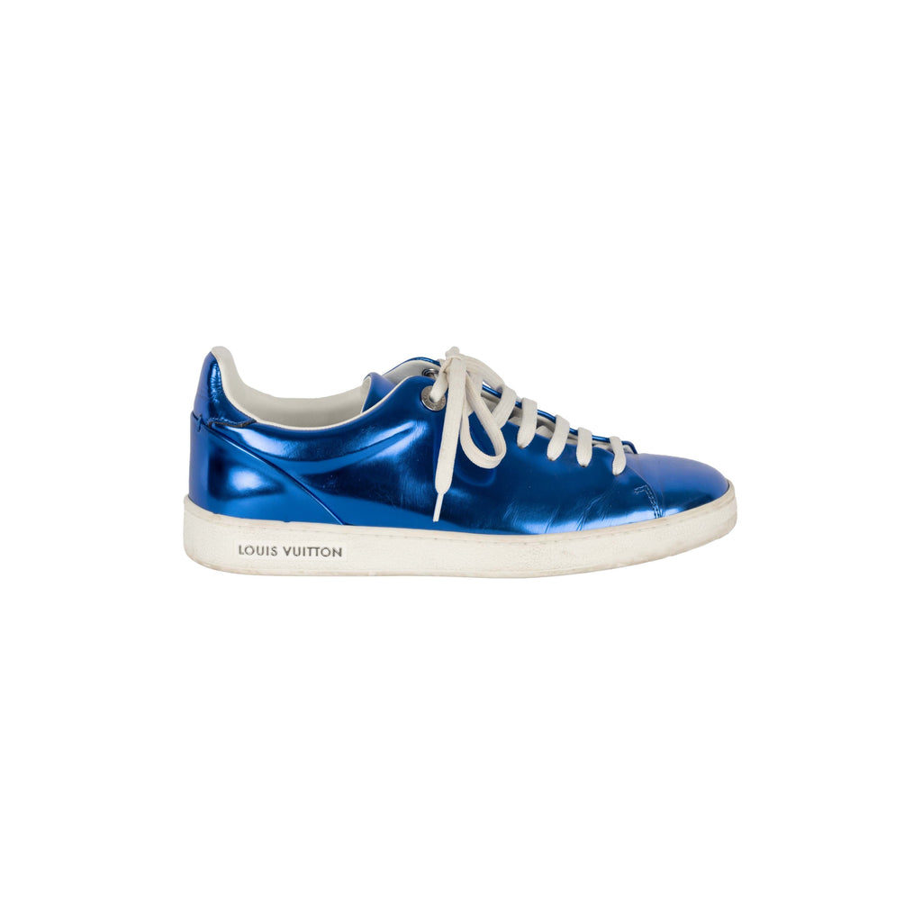 Louis Vuitton Metallic Blue Sneakers