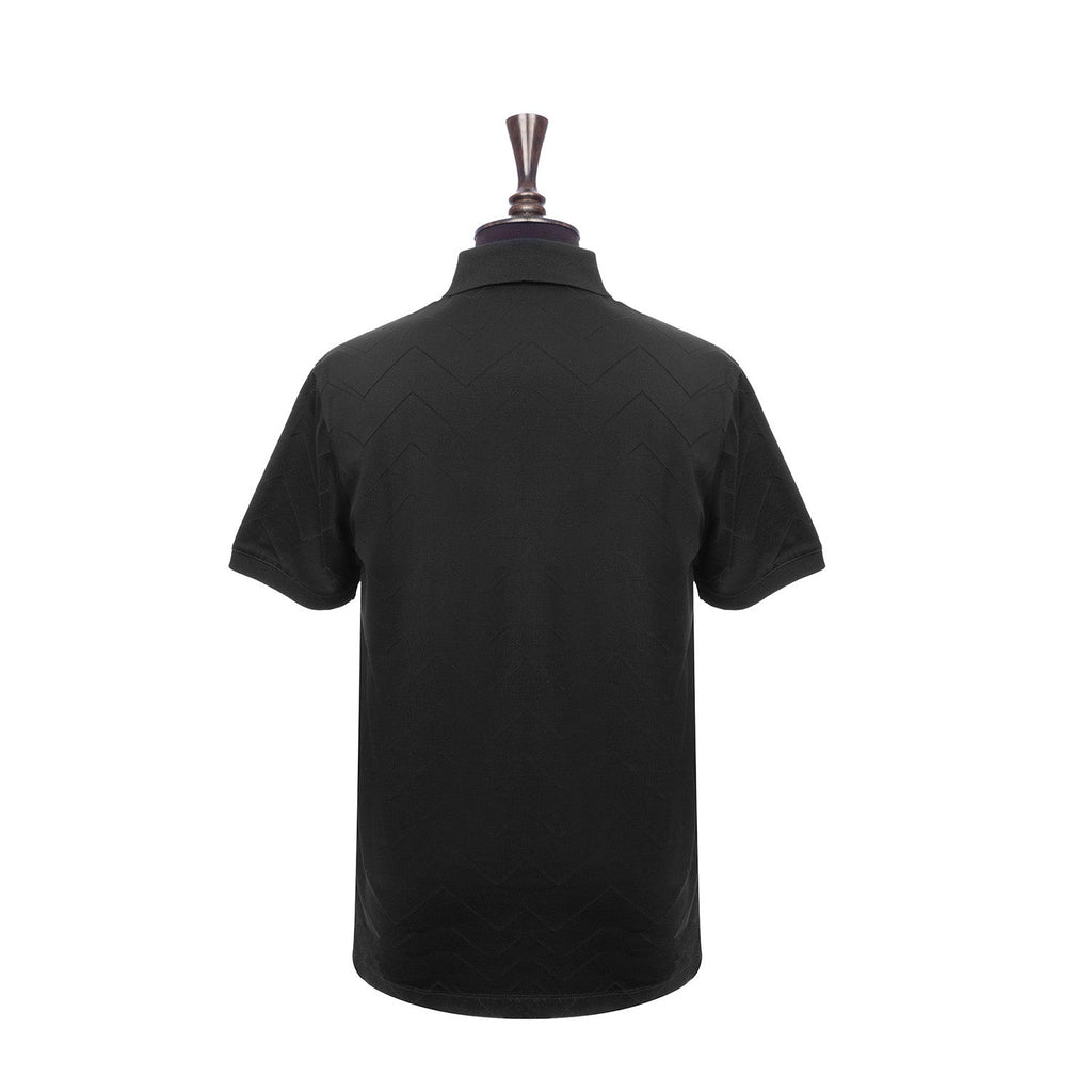 Jacquard Jersey Polo Shirt