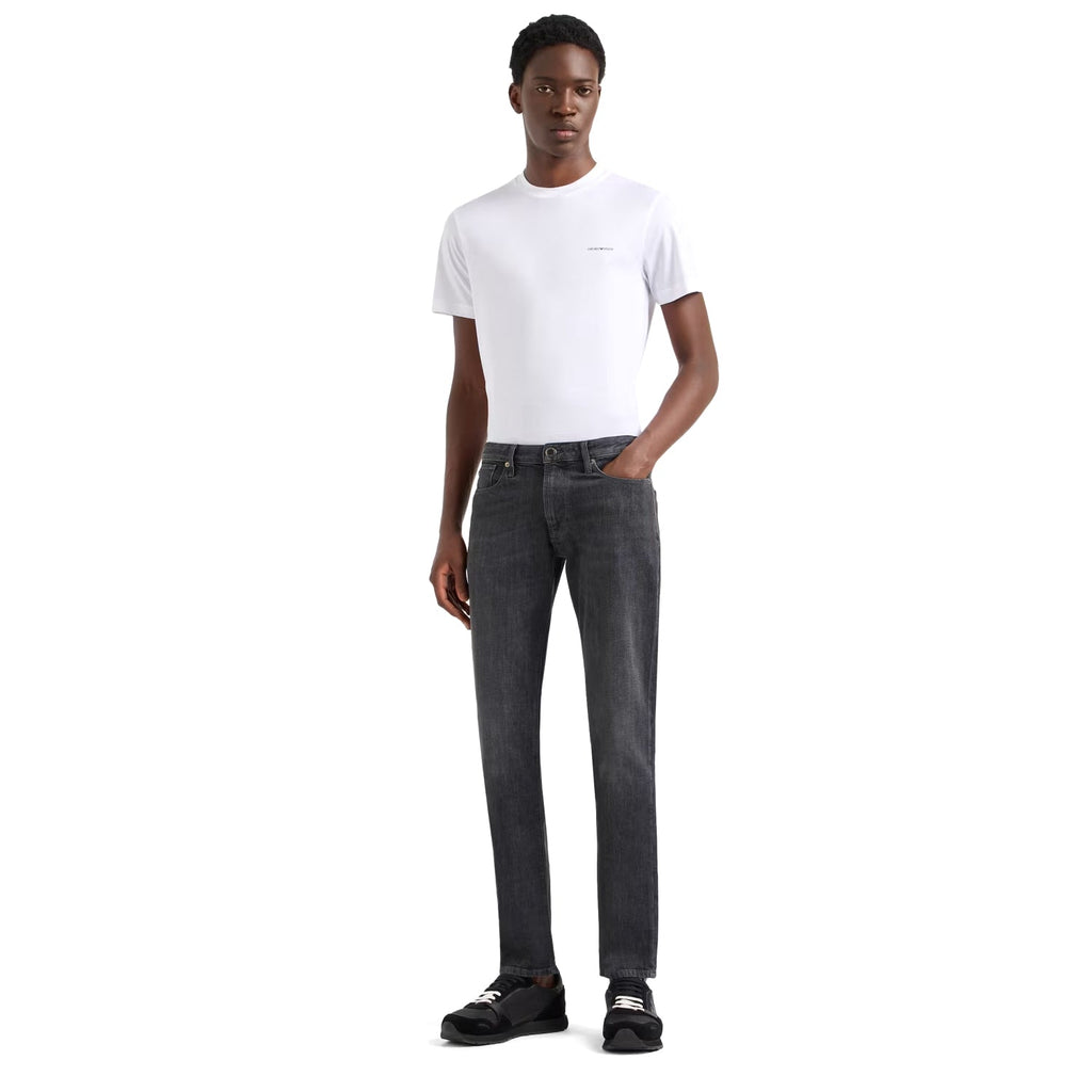 J06 Slim-Fit, Twill-Melange Jeans In 10 Oz Comfort Denim