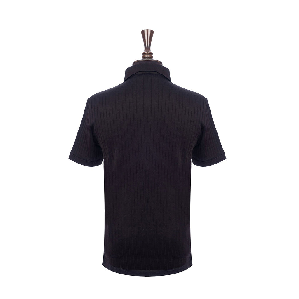 Jacquard Jersey Polo Shirt