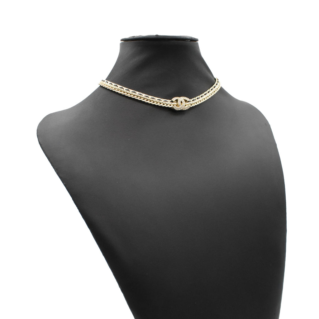 Chanel Crystal CC Choker Necklace