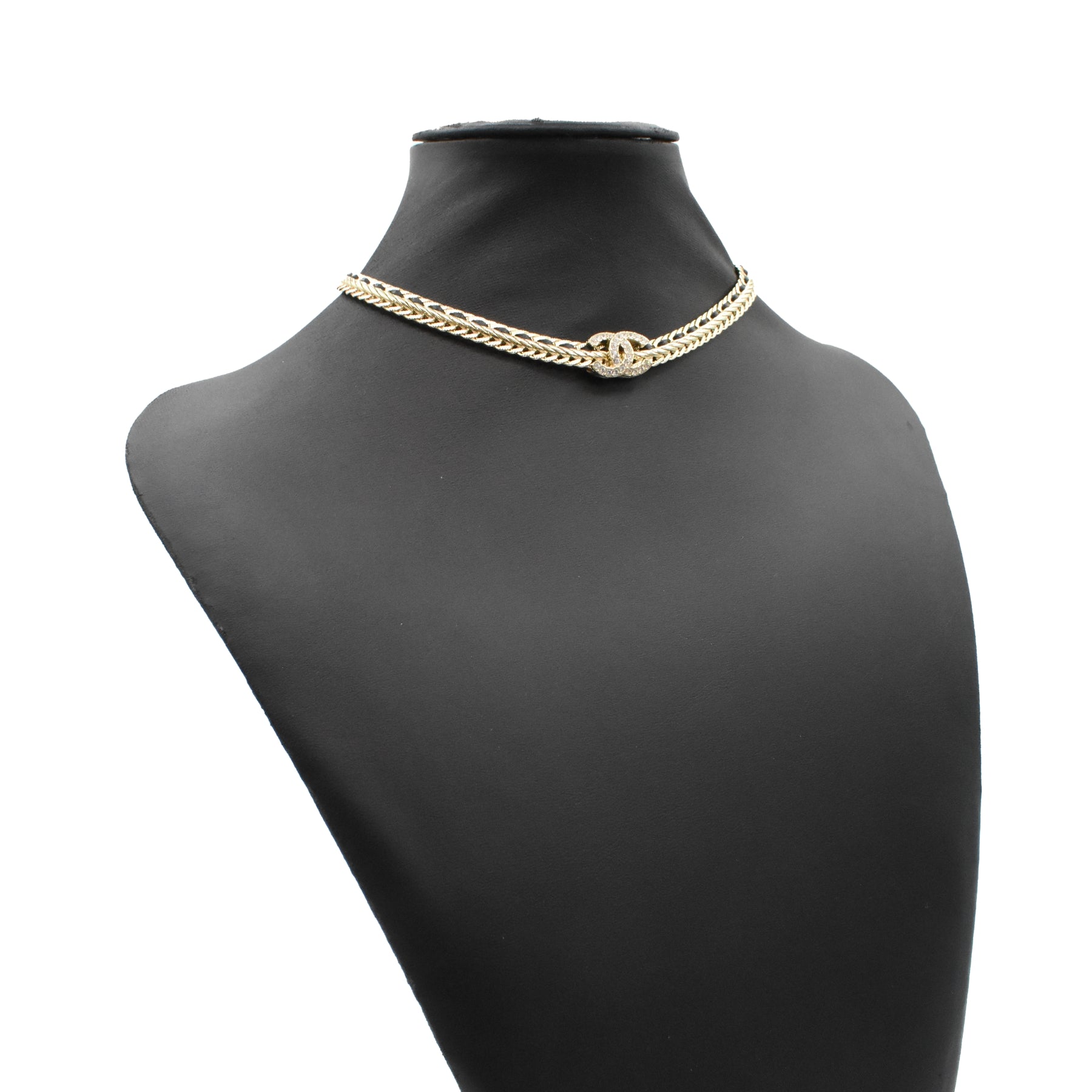 Chanel Crystal CC Choker Necklace