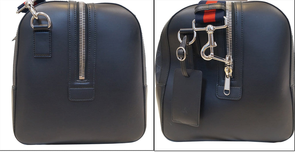 GUCCI Black Soft GG Supreme carry-on Duffle Travel Bag 478323