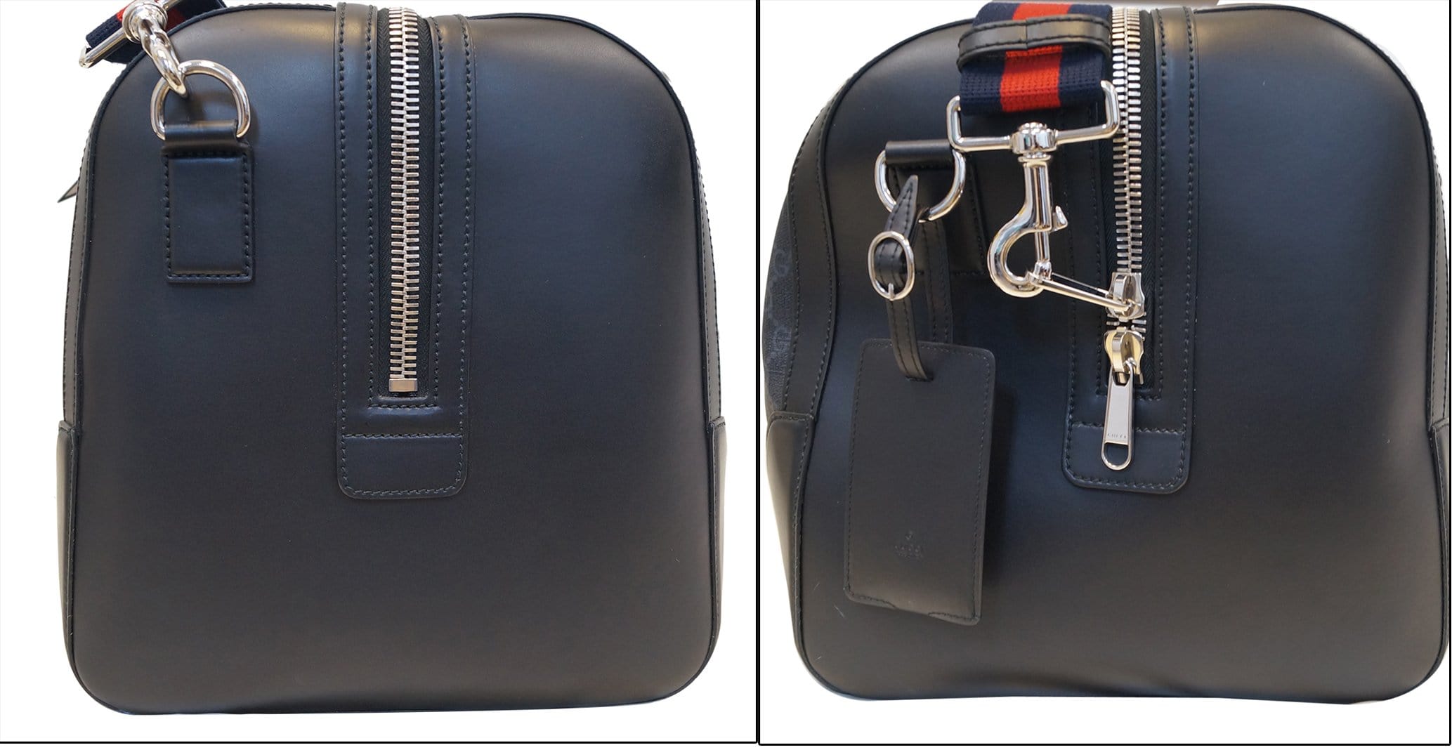 GUCCI Black Soft GG Supreme carry-on Duffle Travel Bag 478323