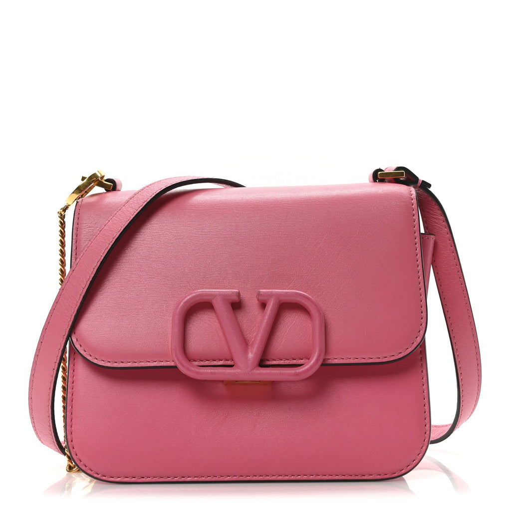 Smooth Calfskin Small VSling Shoulder Bag Pink