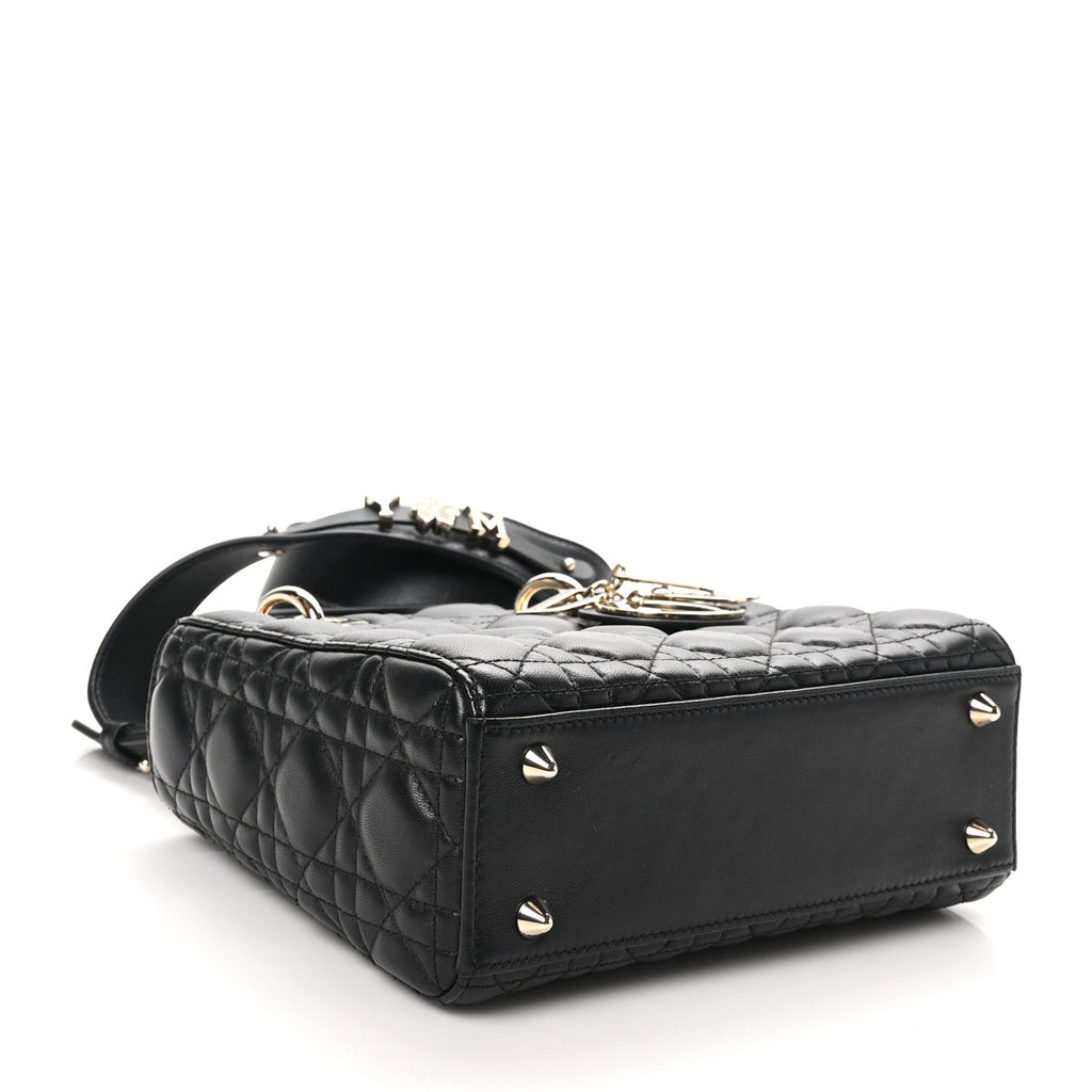Lambskin Cannage Small My ABCDior Lady Dior Black