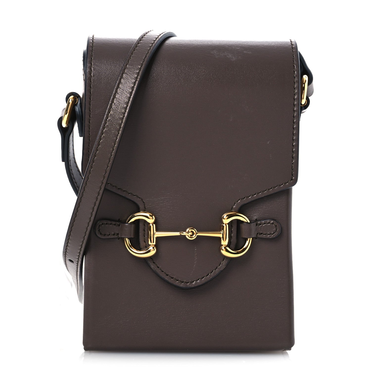 Boarded Plutone Calfskin Mini Horsebit 1955 Crossbody Bag New Acero