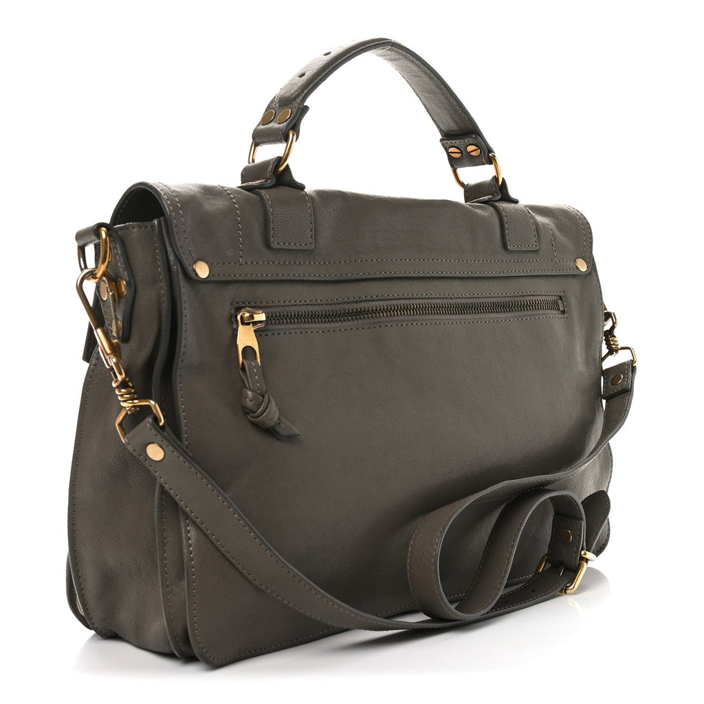 Lambskin Medium PS1 Satchel Smoke