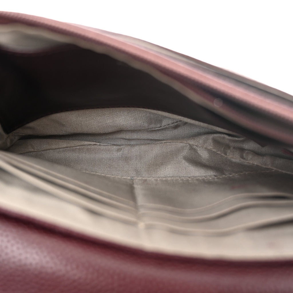 Caviar Half Moon Wallet On Chain WOC Bordeaux