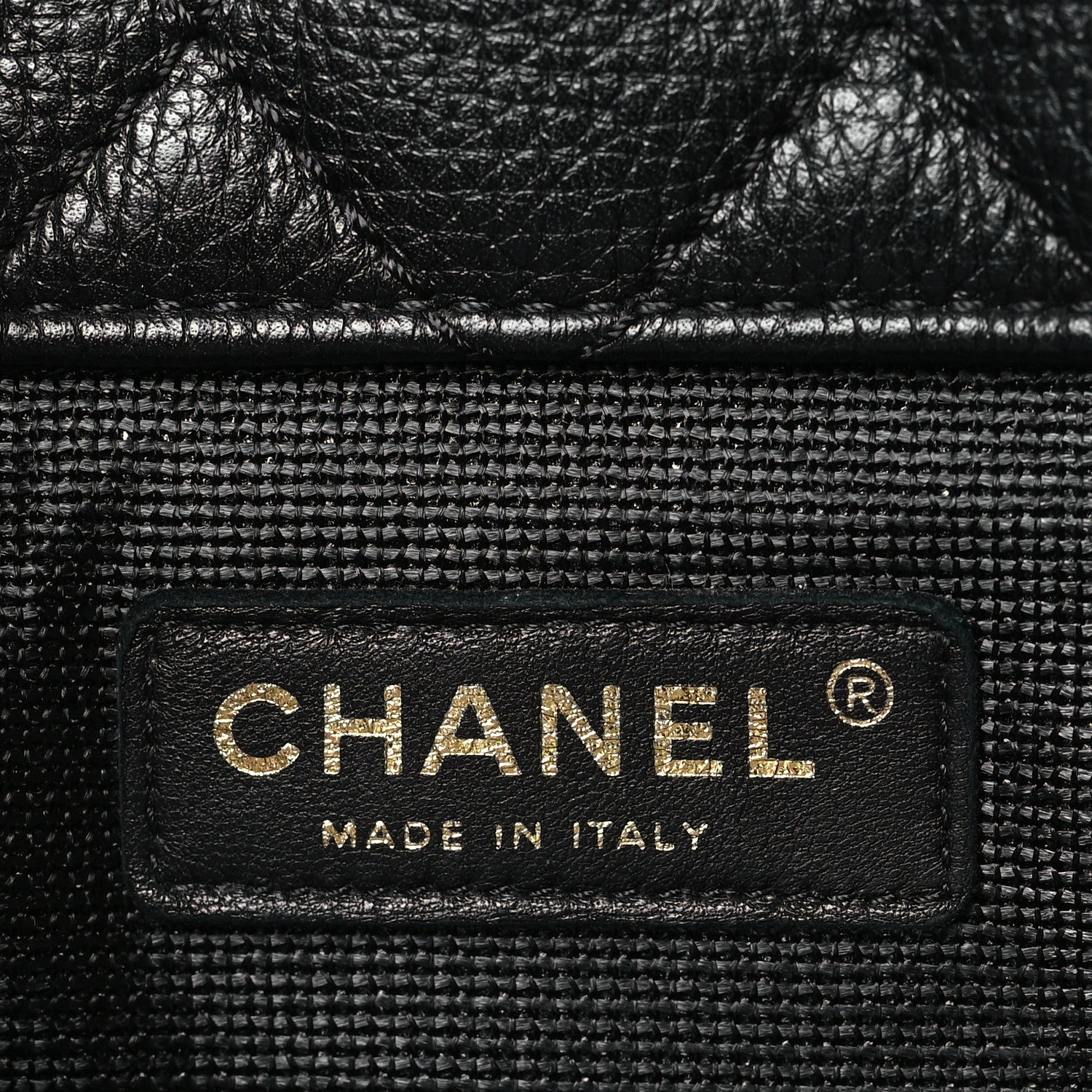 Calfskin Quilted XXL Travel Flap Bag Black