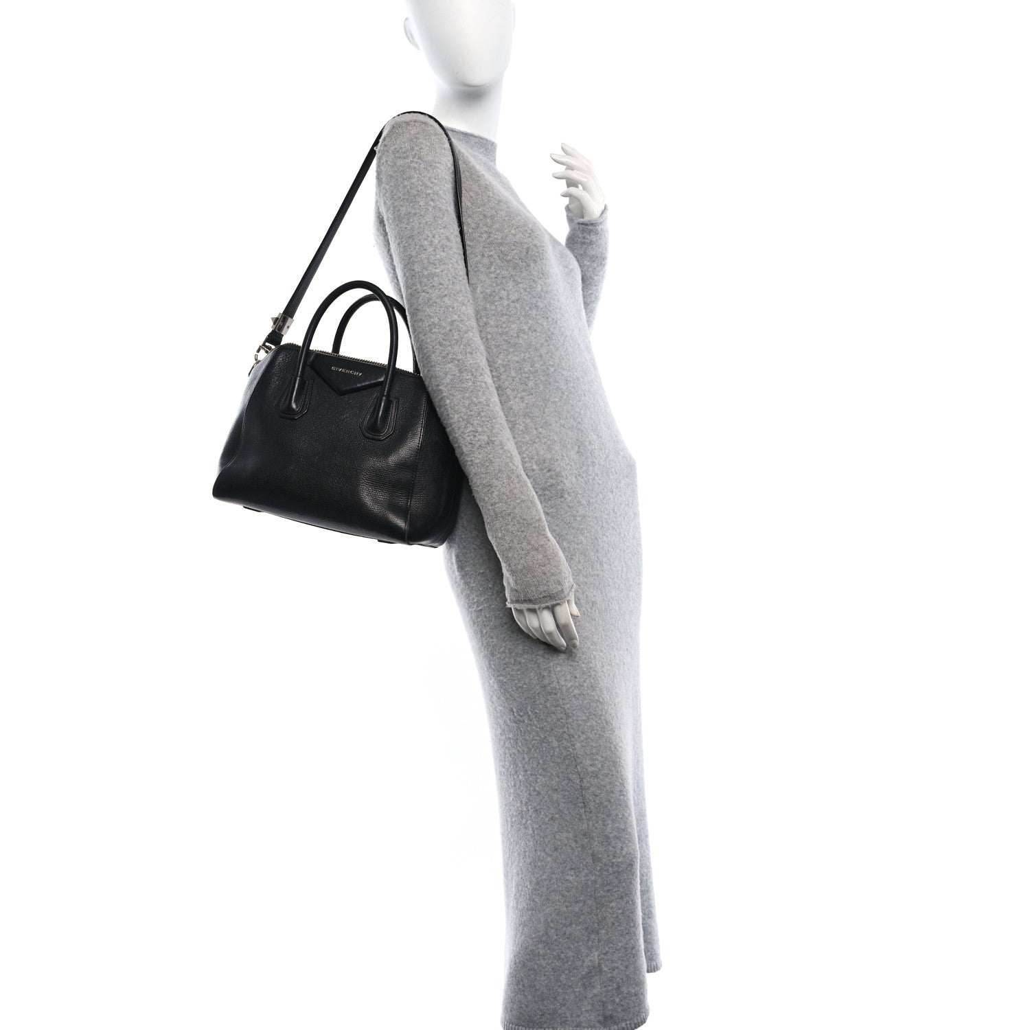 Sugar Goatskin Small Antigona Black