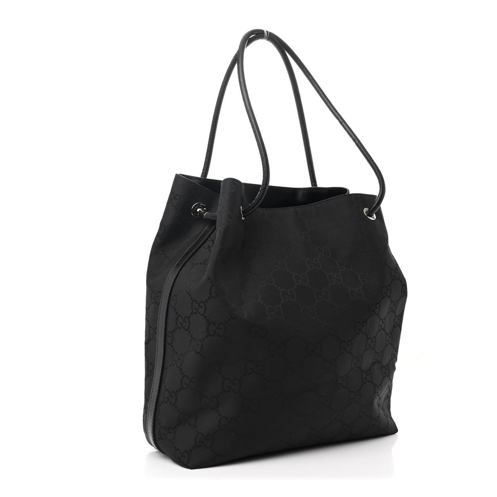 Nylon Monogram Gifford Shopping Tote Black