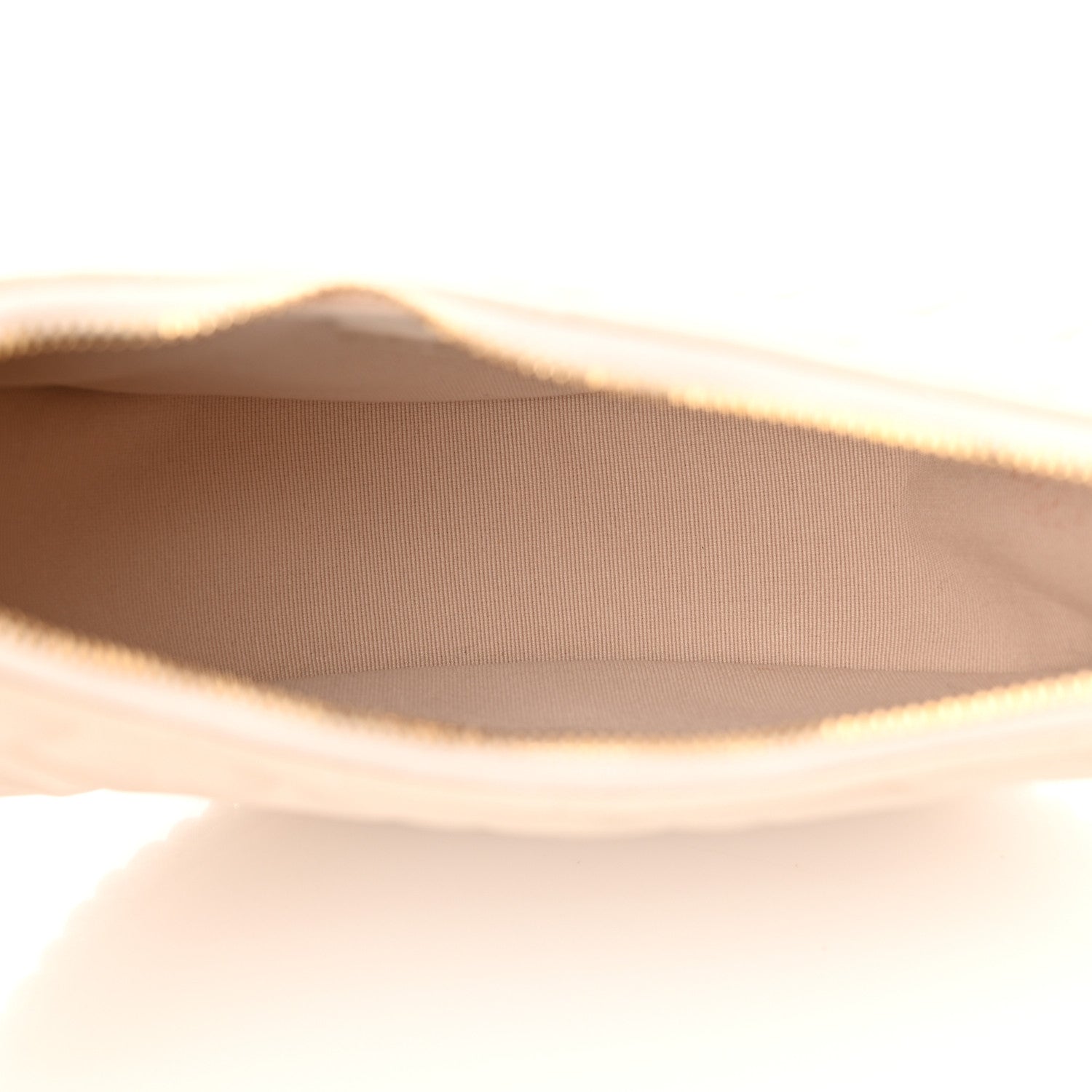 Lambskin Quilted Small Hobo Bag Light Beige
