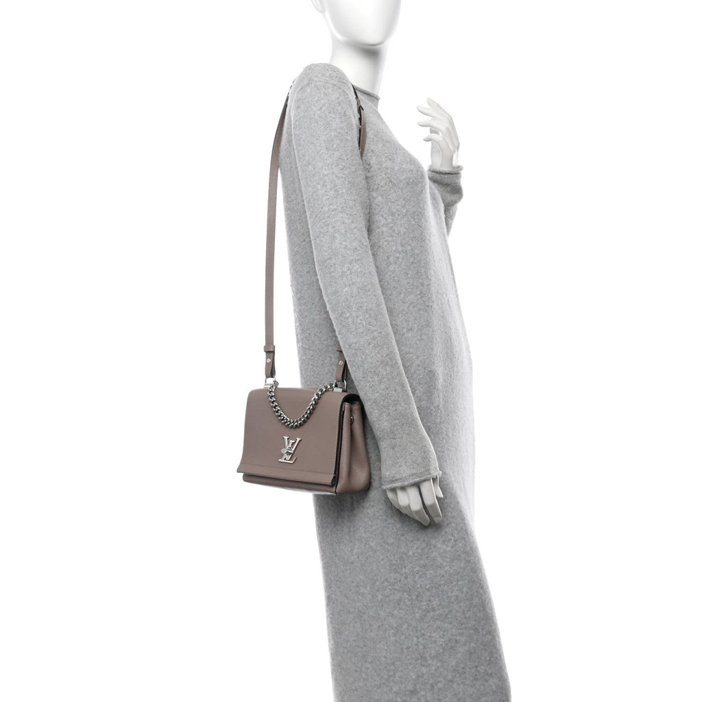 Soft Calfskin Lockme II Chain Bag BB Mastic