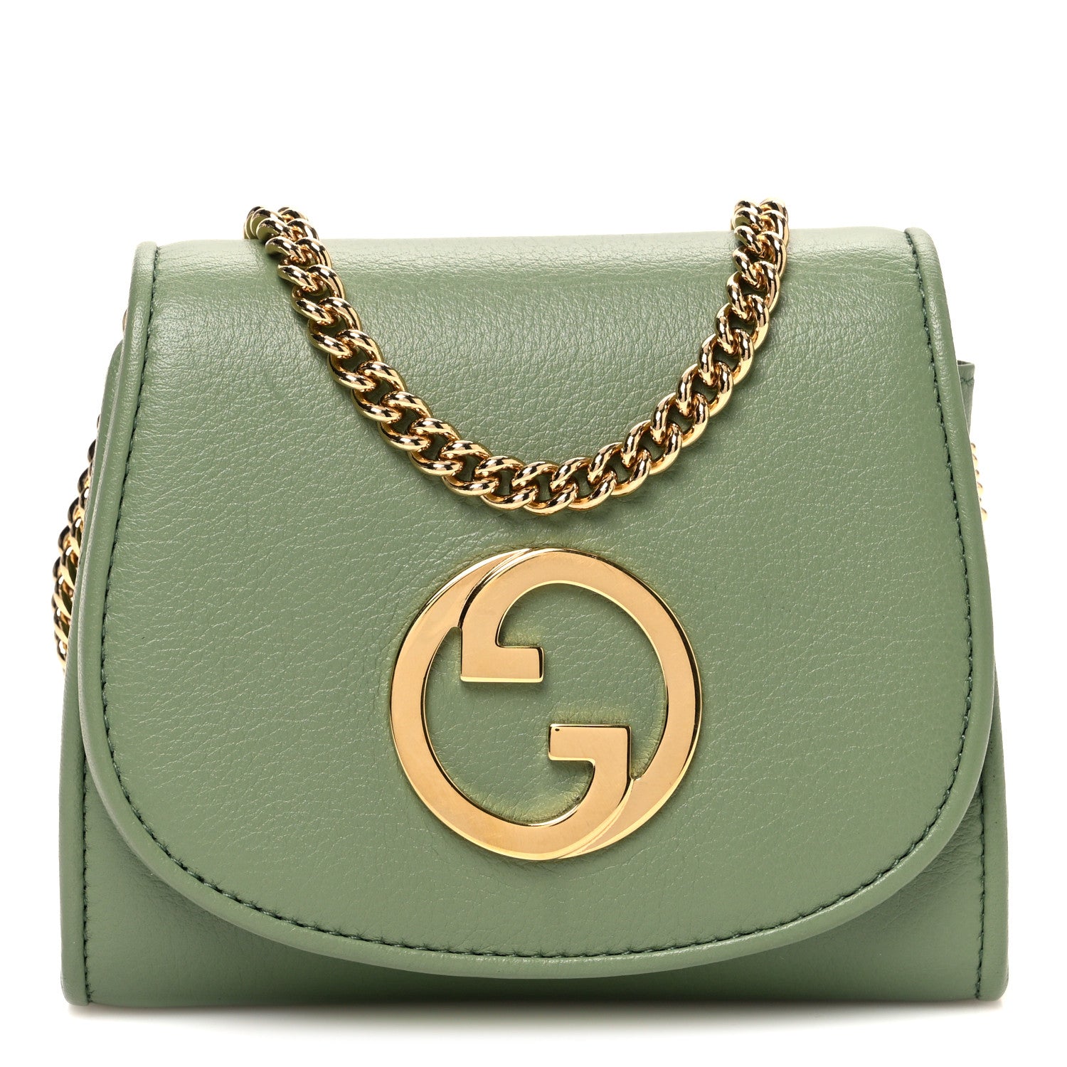Roxy Calfskin Medium Blondie Chain Wallet Salamander Green