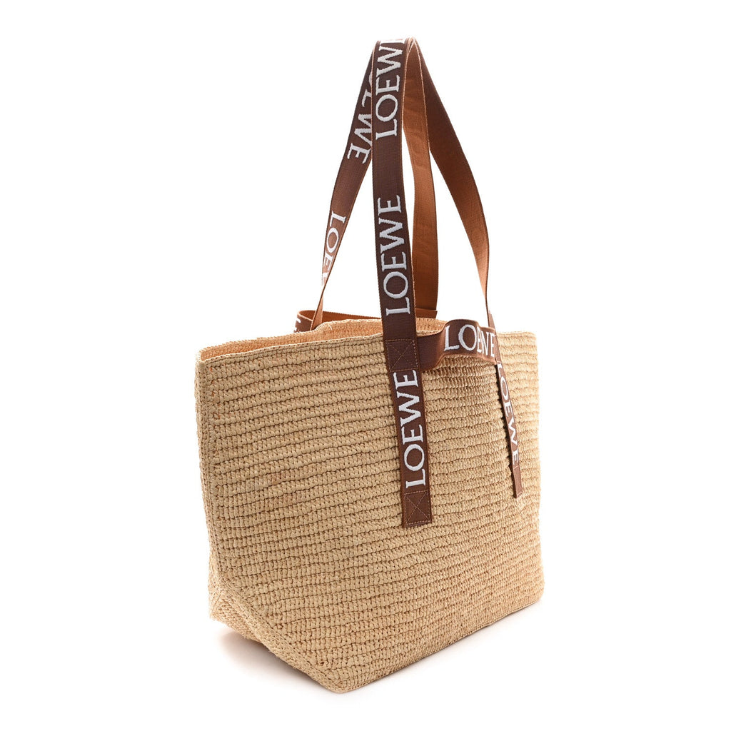Raffia Paulas Ibiza Fold Shopper Tote Natural Tan