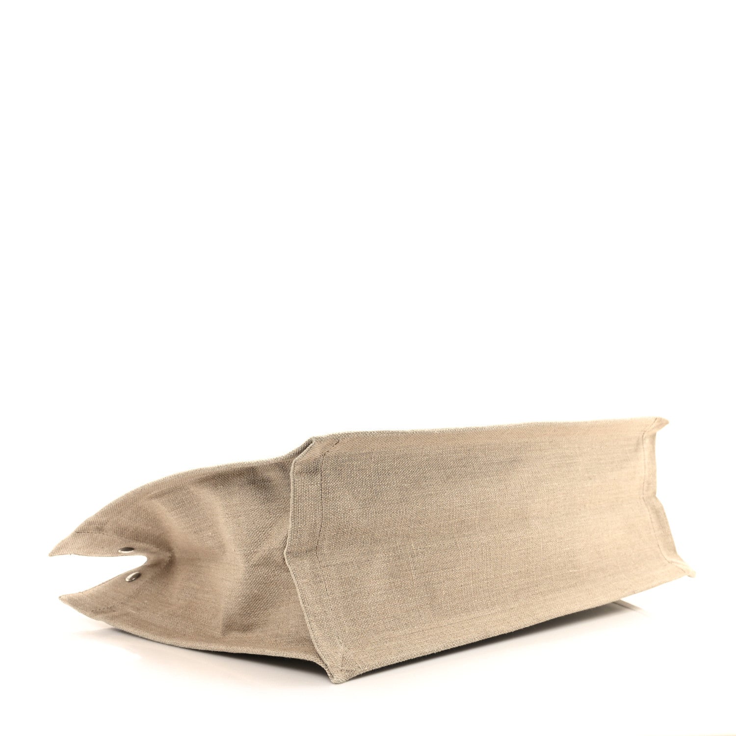 Linen Calfskin Rive Gauche Tote Greggio Natural