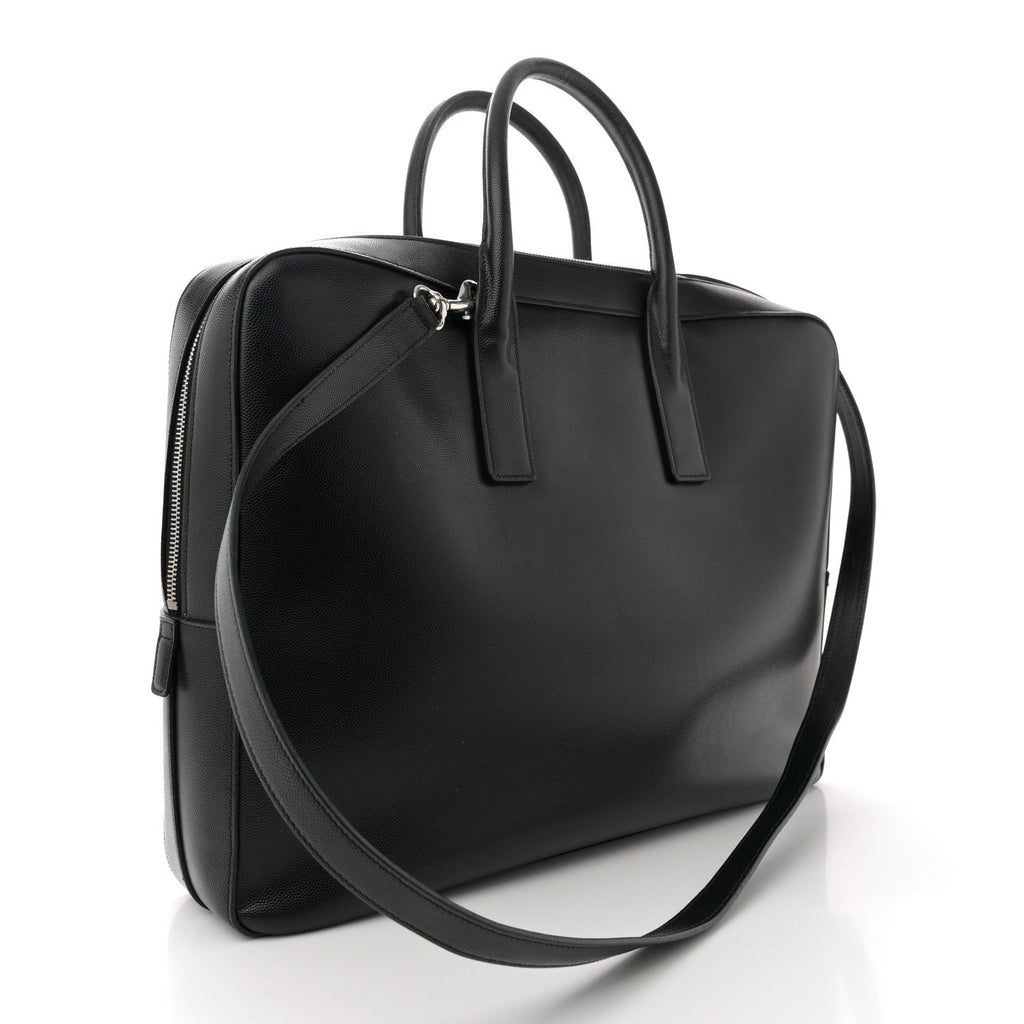 Grain de Poudre Large Museum Briefcase Black