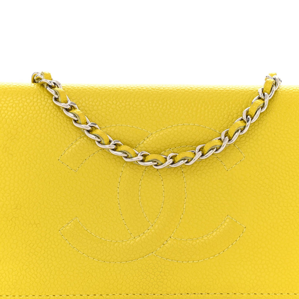 Caviar Timeless CC Wallet on Chain WOC Yellow