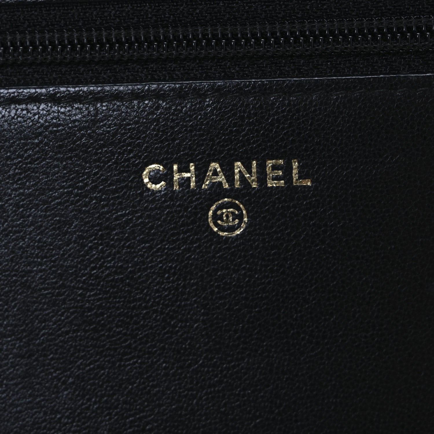 Sheepskin Quilted Mini Vintage Mademoiselle Wallet On Chain WOC Black