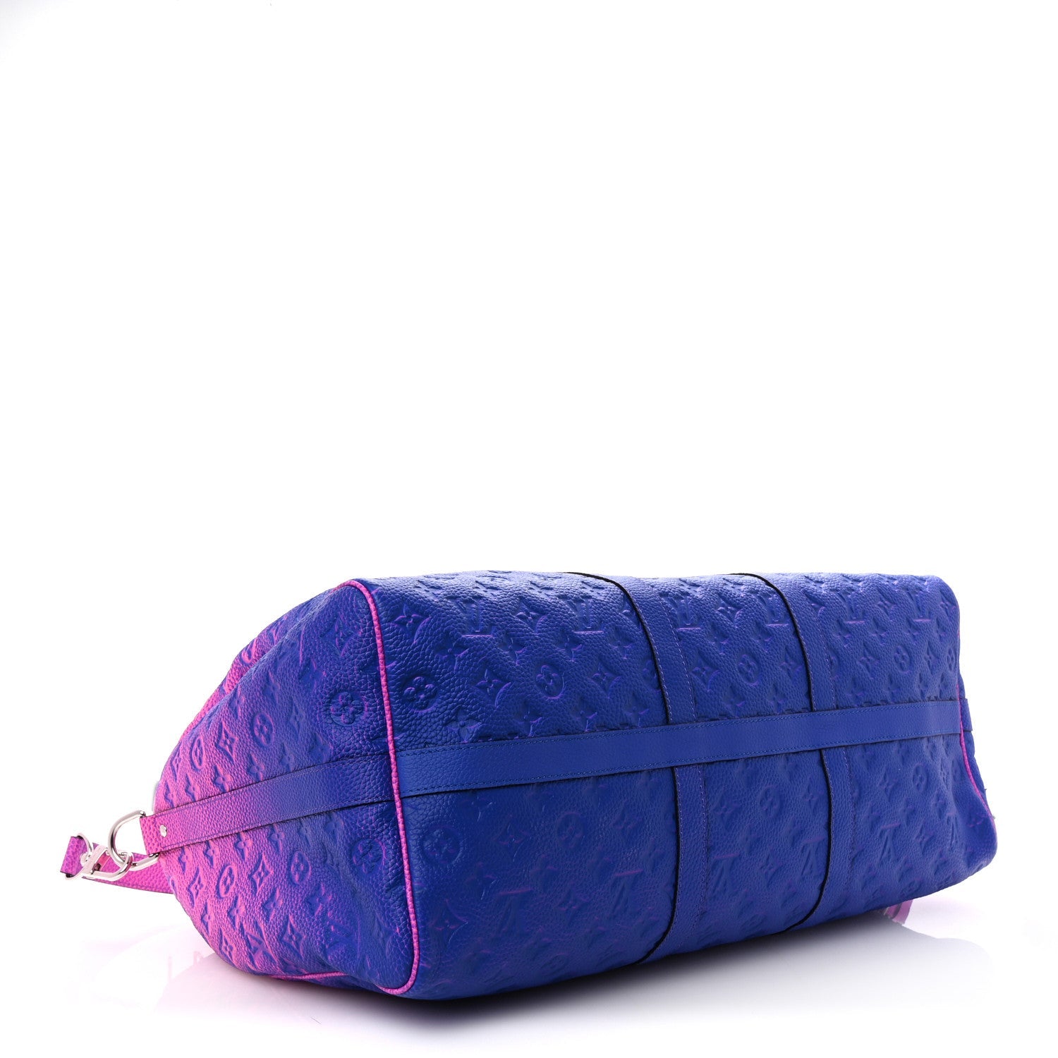 Taurillon Illusion Keepall Bandouliere 50 Bleu Rose