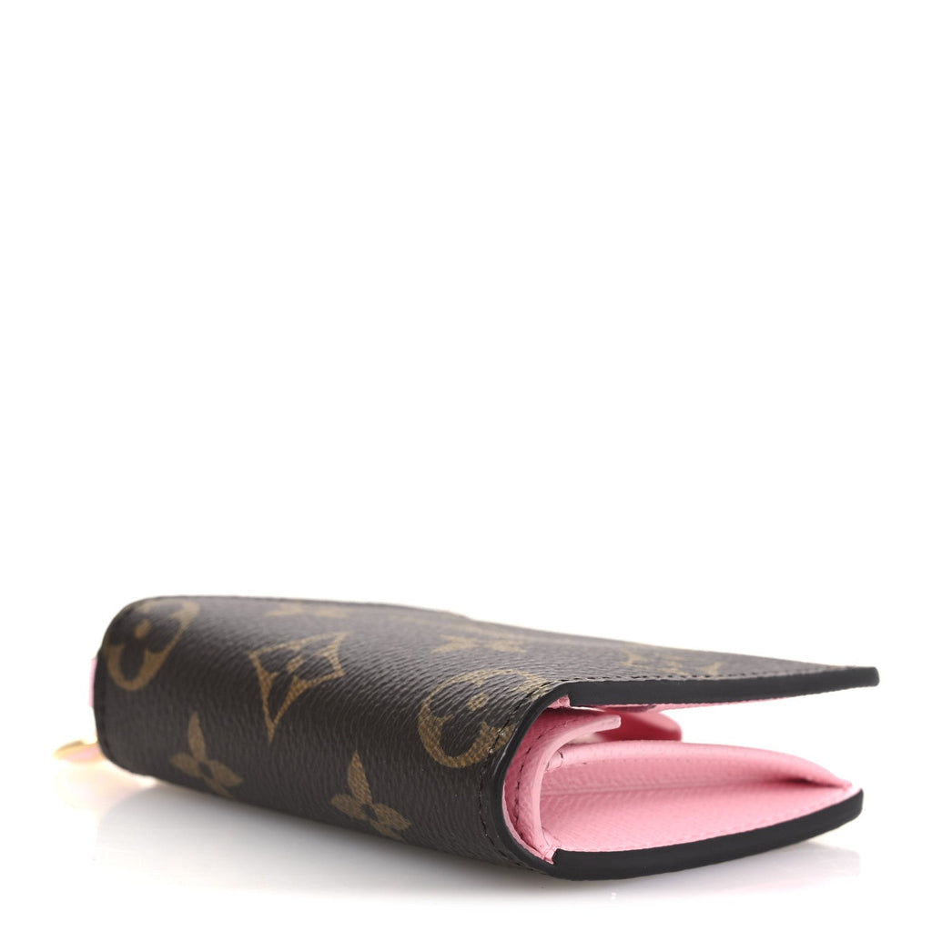 Monogram LV Charms Pocket Wallet Cotton Candy
