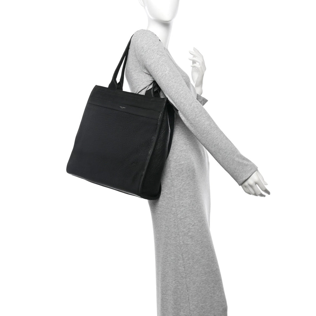 Sheepskin Sac Cabas Tote Black